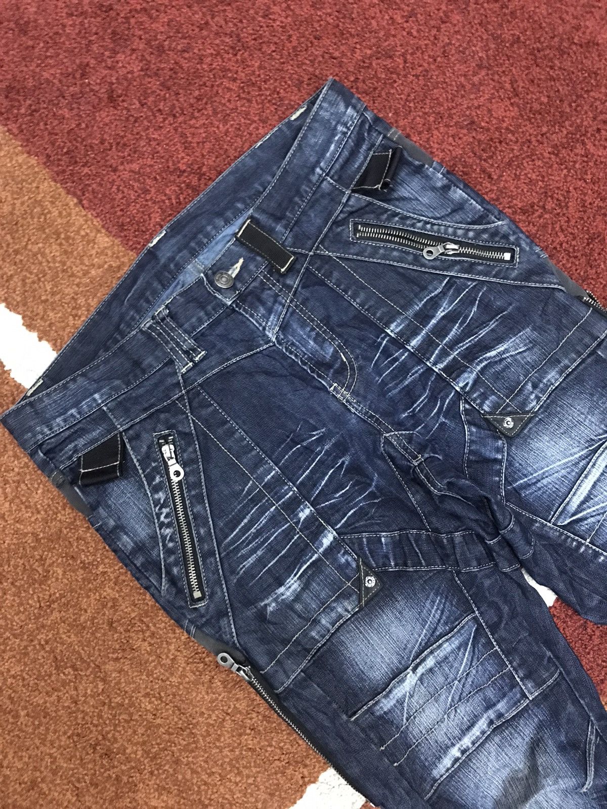 PPFM 💥PPFM Biker Archival Zipper Biker Dope Fades Bush Pant F634 Size US 32 / EU 48 - 22 Thumbnail