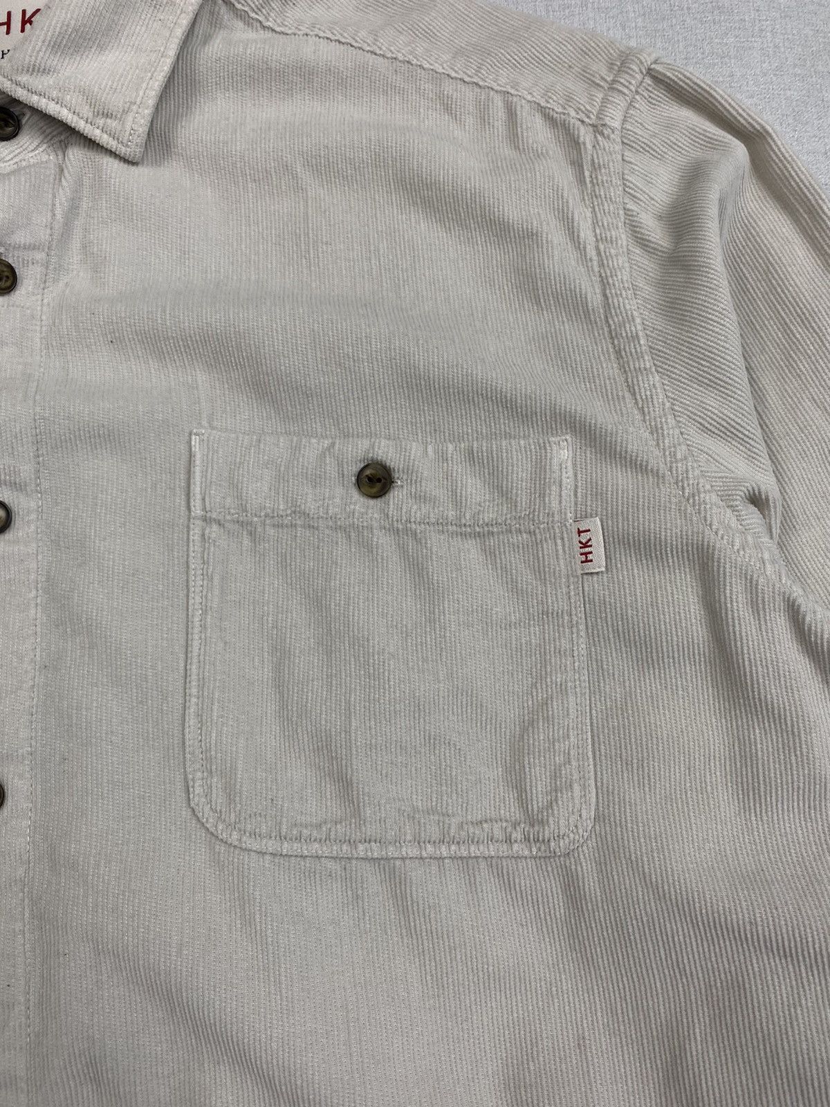 Hackett Mens Hackett London Corduroy Long Sleeve shirt size XL Size US XL / EU 56 / 4 - 4 Thumbnail