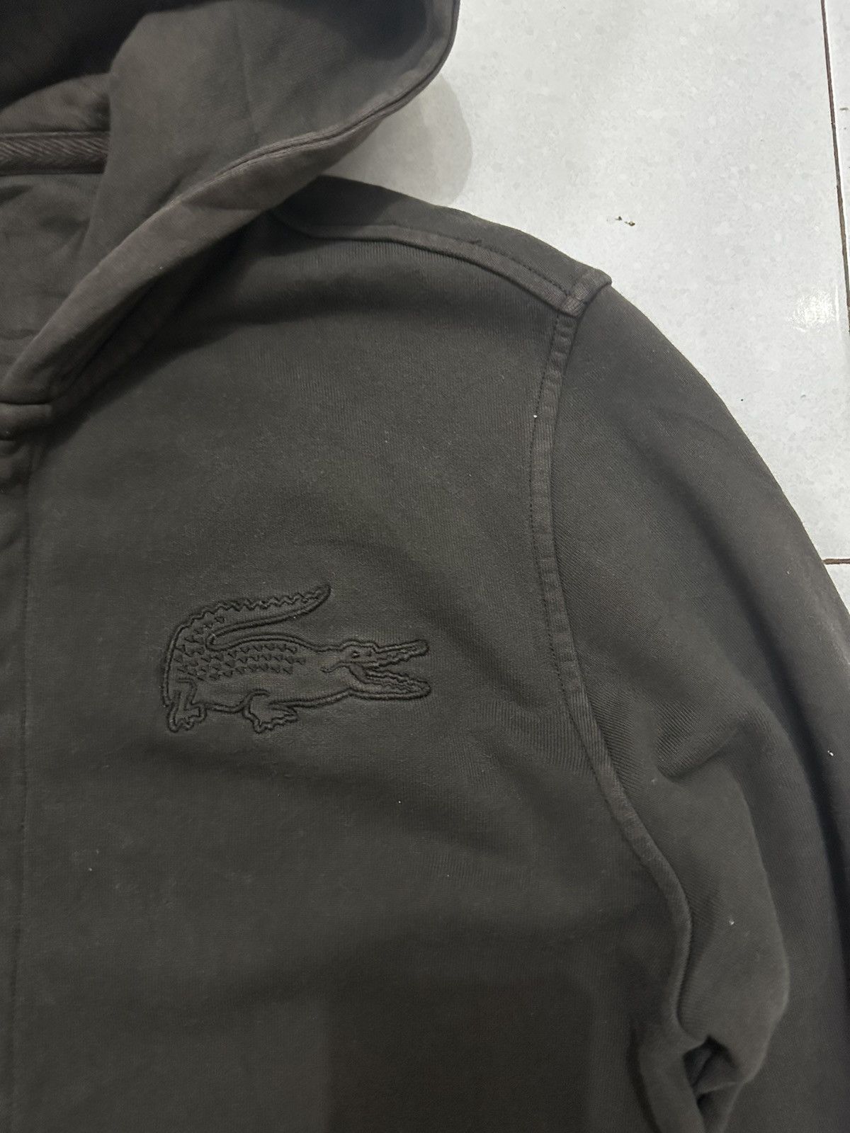Lacoste Lacoste Vintage Washed Hoodie Size US L / EU 52-54 / 3 - 6 Thumbnail