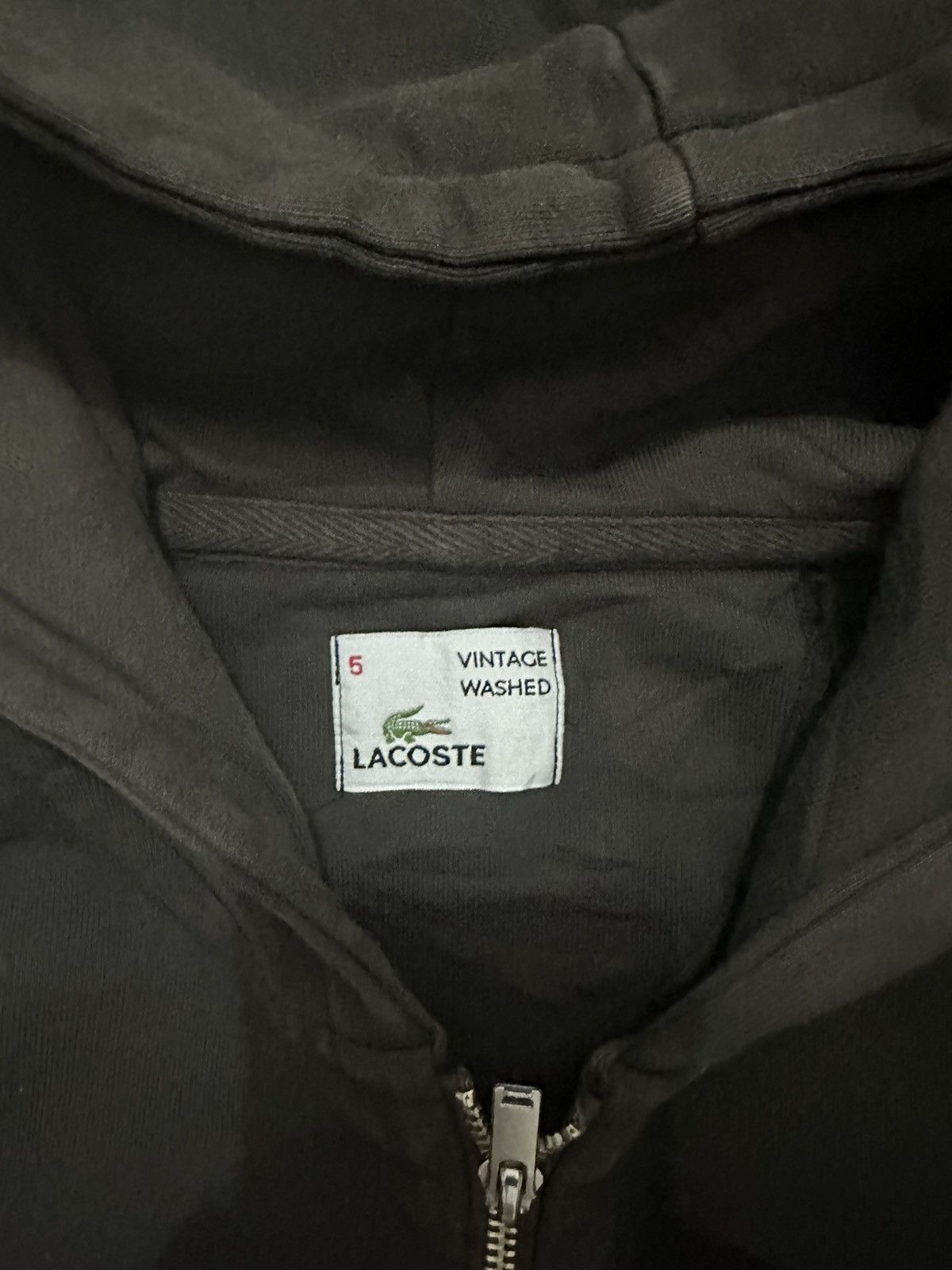 Lacoste Lacoste Vintage Washed Hoodie Size US L / EU 52-54 / 3 - 5 Thumbnail