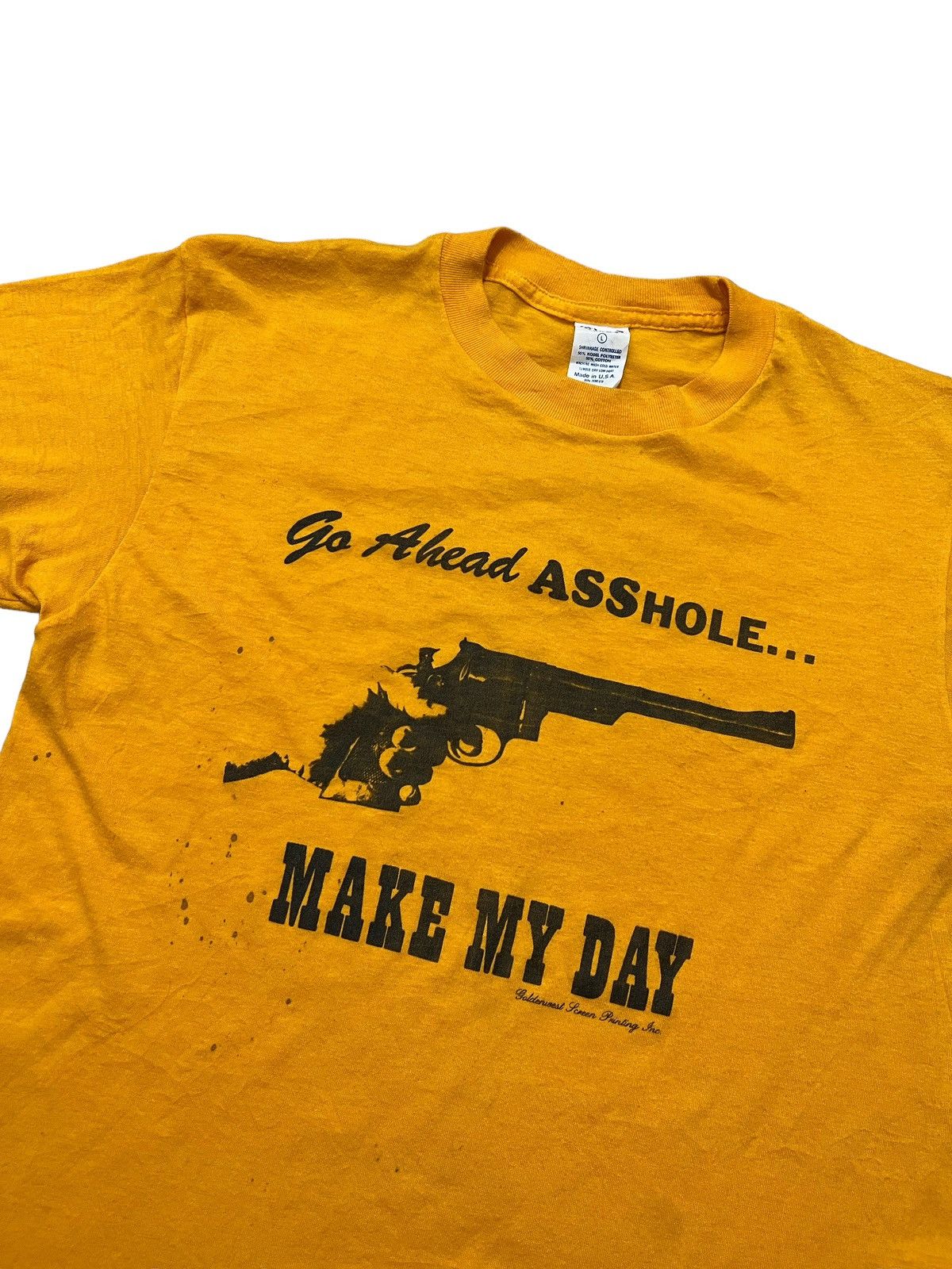 Vintage Vintage 80s Dirty Harry Make My Day Clint Eastwood Size US L / EU 52-54 / 3 - 3 Thumbnail