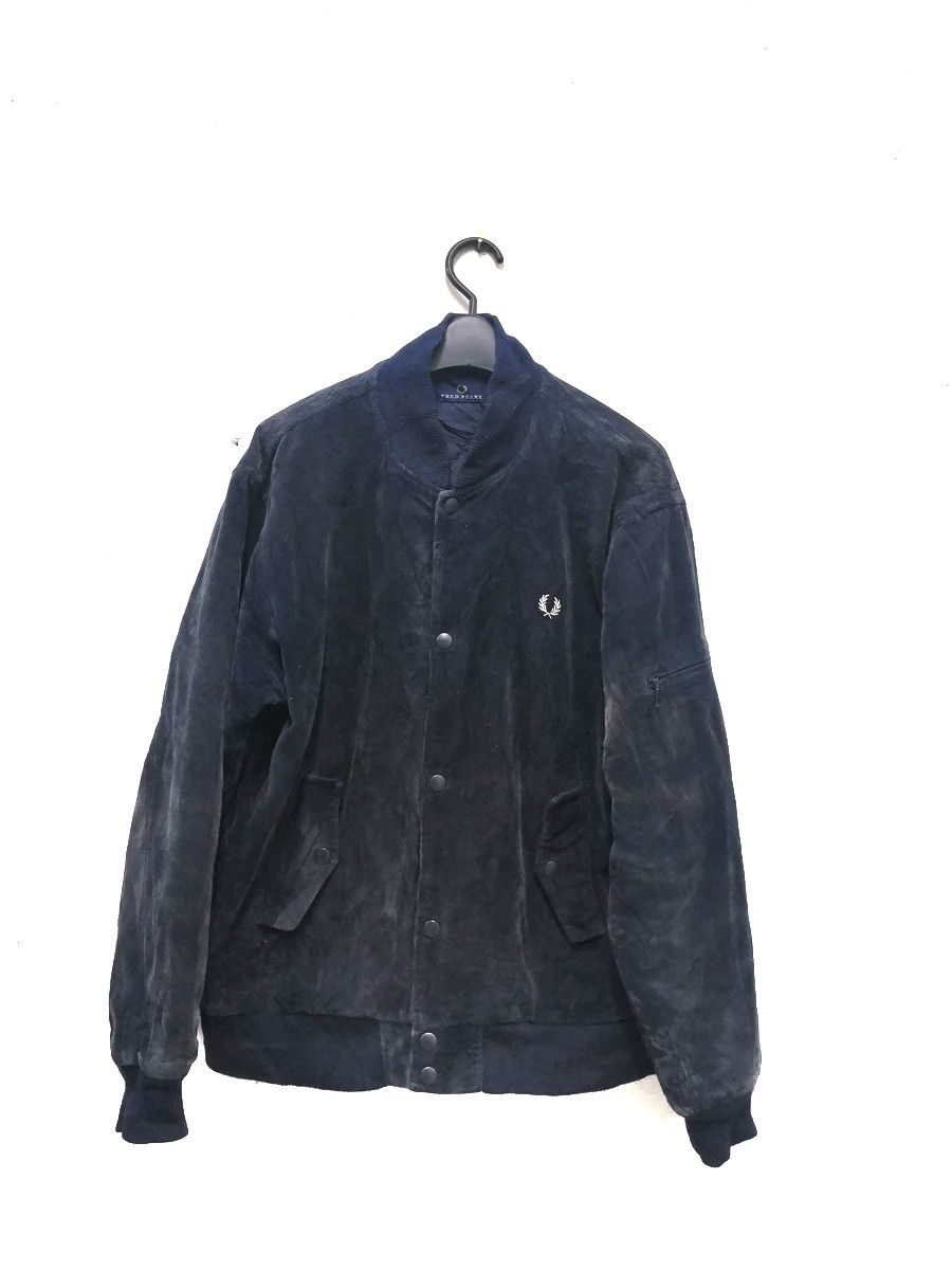 Fred Perry Vtg Fred Perry Curduroy Blue Bomber Jacket Size US L / EU 52-54 / 3 - 1 Thumbnail