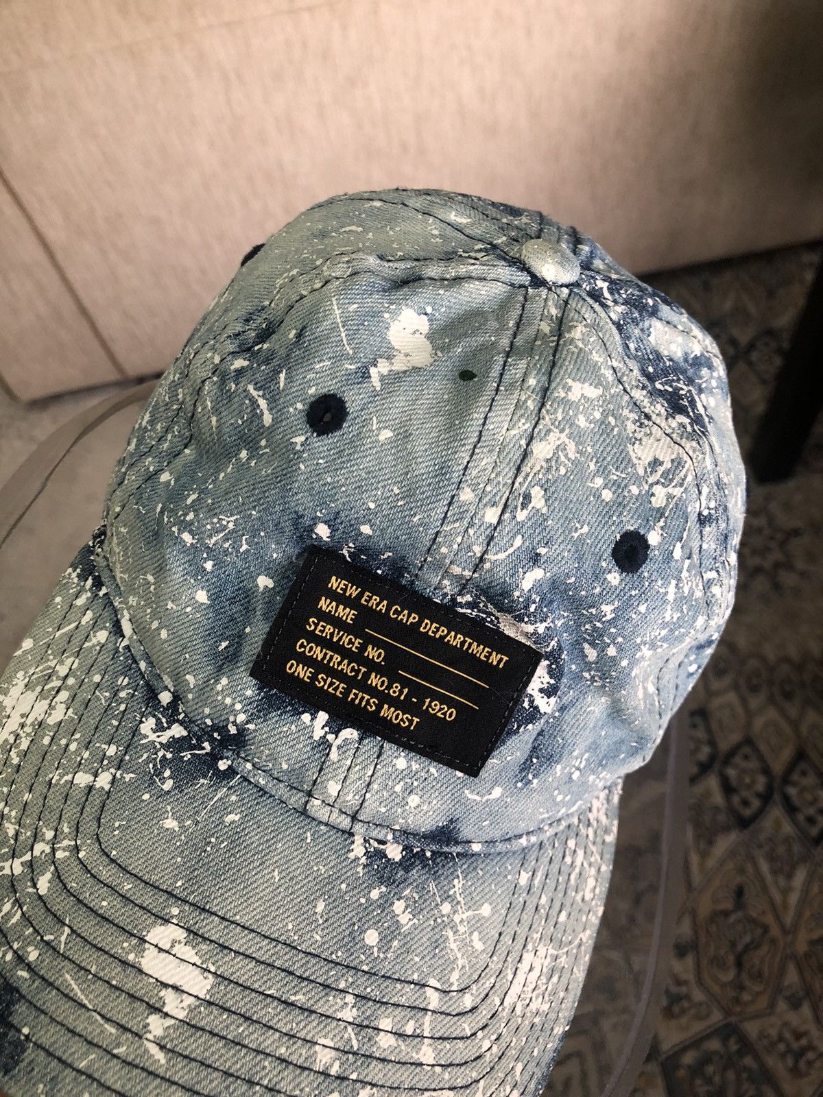 New Era Rare❗️New Era Spalsh Paint 9Forty Cap Like Kapital Size ONE SIZE - 7 Thumbnail