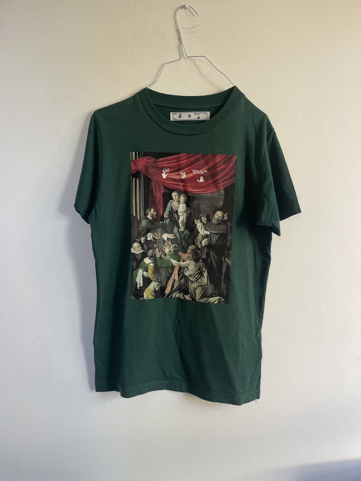 Off white green Caravaggio TEE