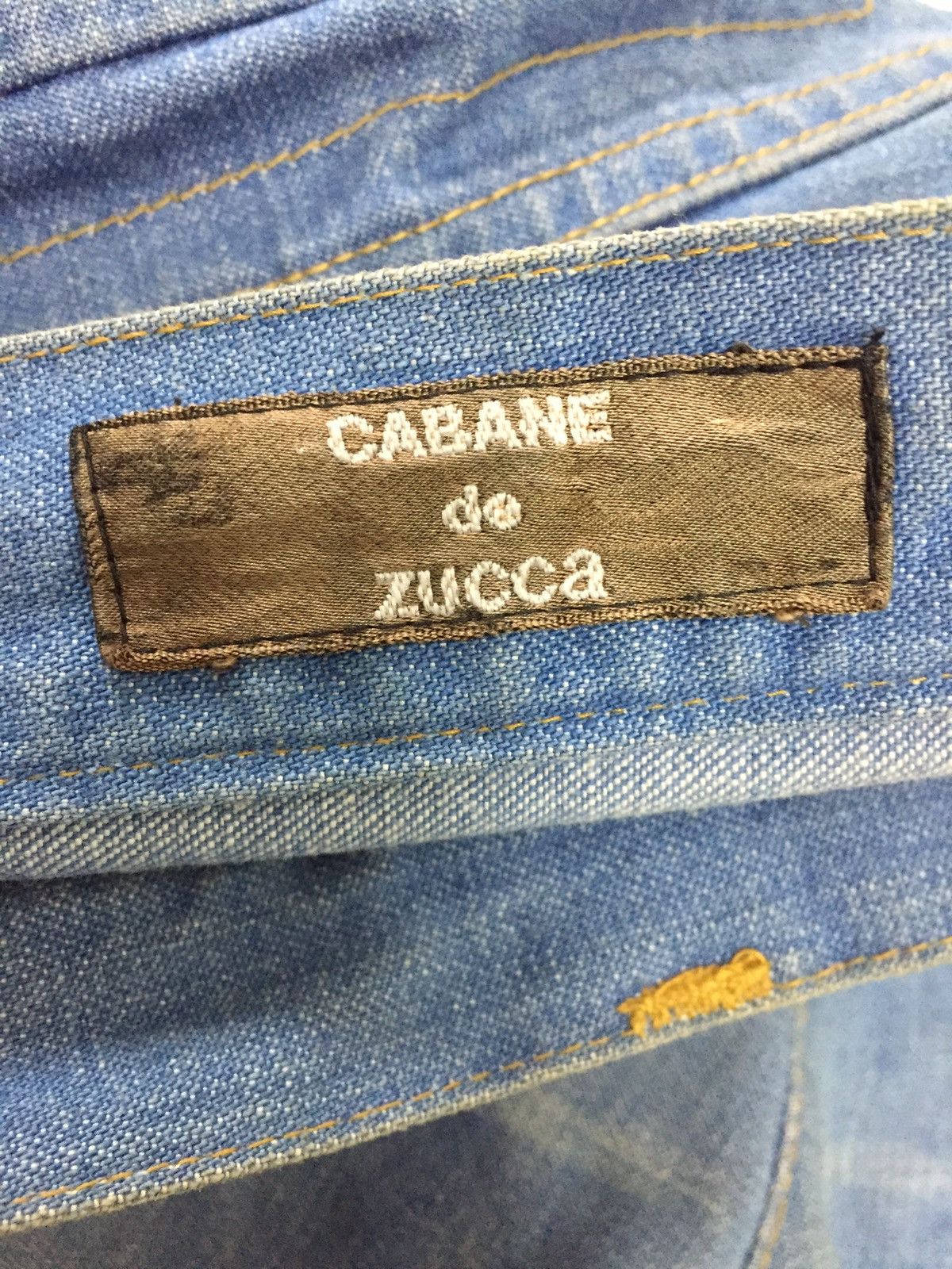 CABANE de ZUCCa Cabane De Zucca Printed Flare Denim Pants Size US 32 / EU 48 - 9 Thumbnail