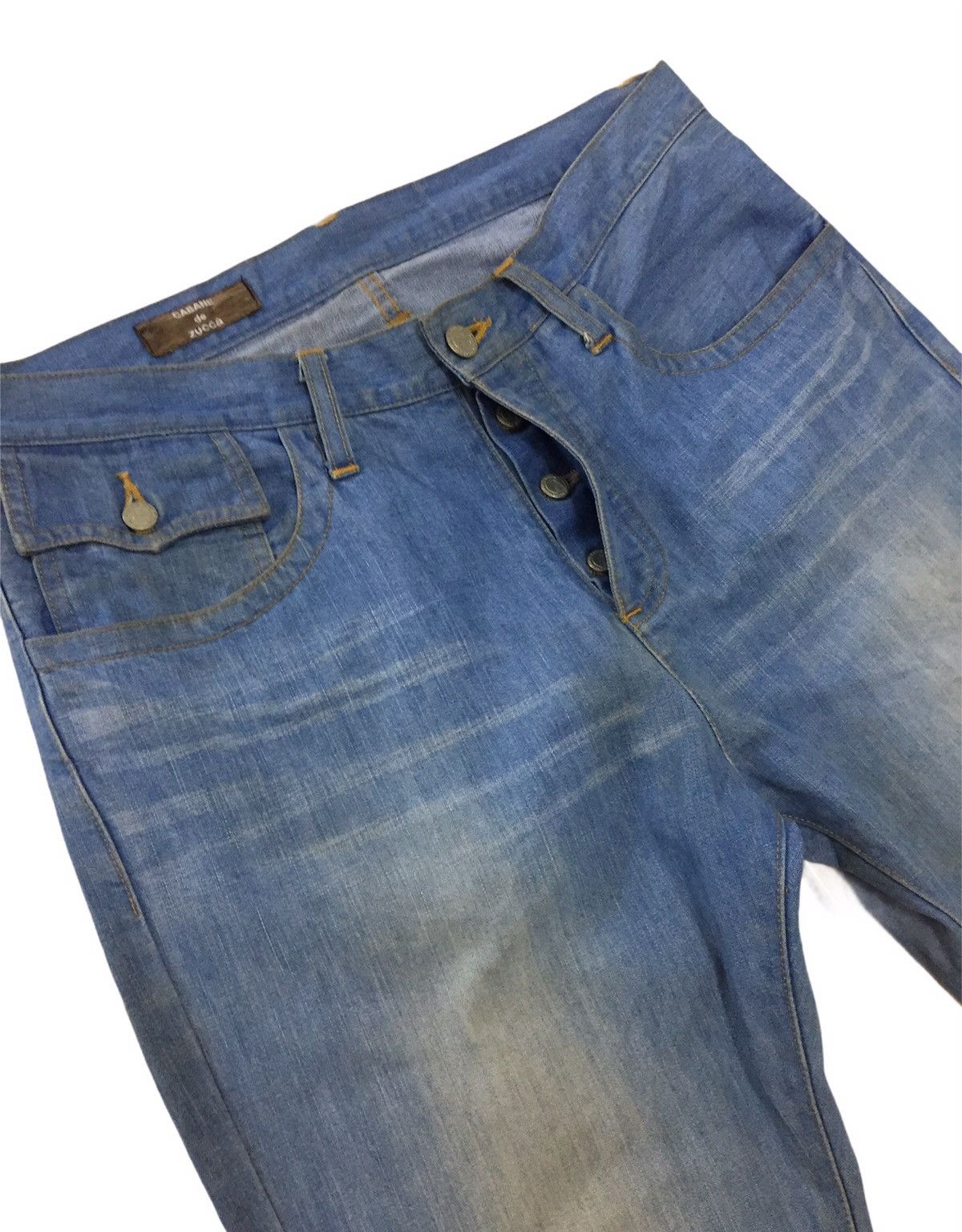 CABANE de ZUCCa Cabane De Zucca Printed Flare Denim Pants Size US 32 / EU 48 - 3 Thumbnail