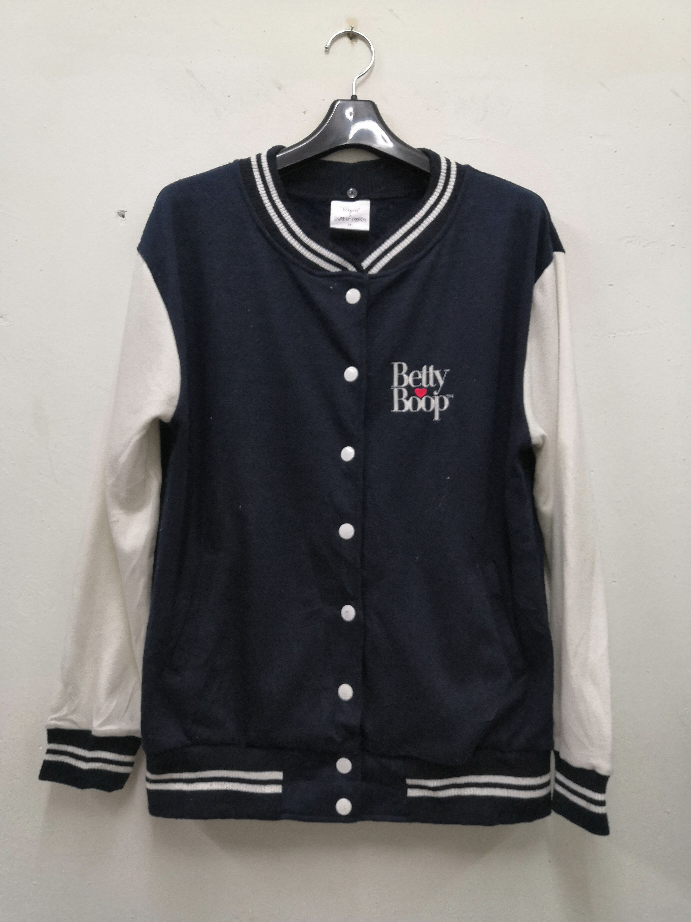 Cartoon Network Vtg Betty Boop Varsity Soft Fleece Jacket Size US M / EU 48-50 / 2 - 2 Thumbnail