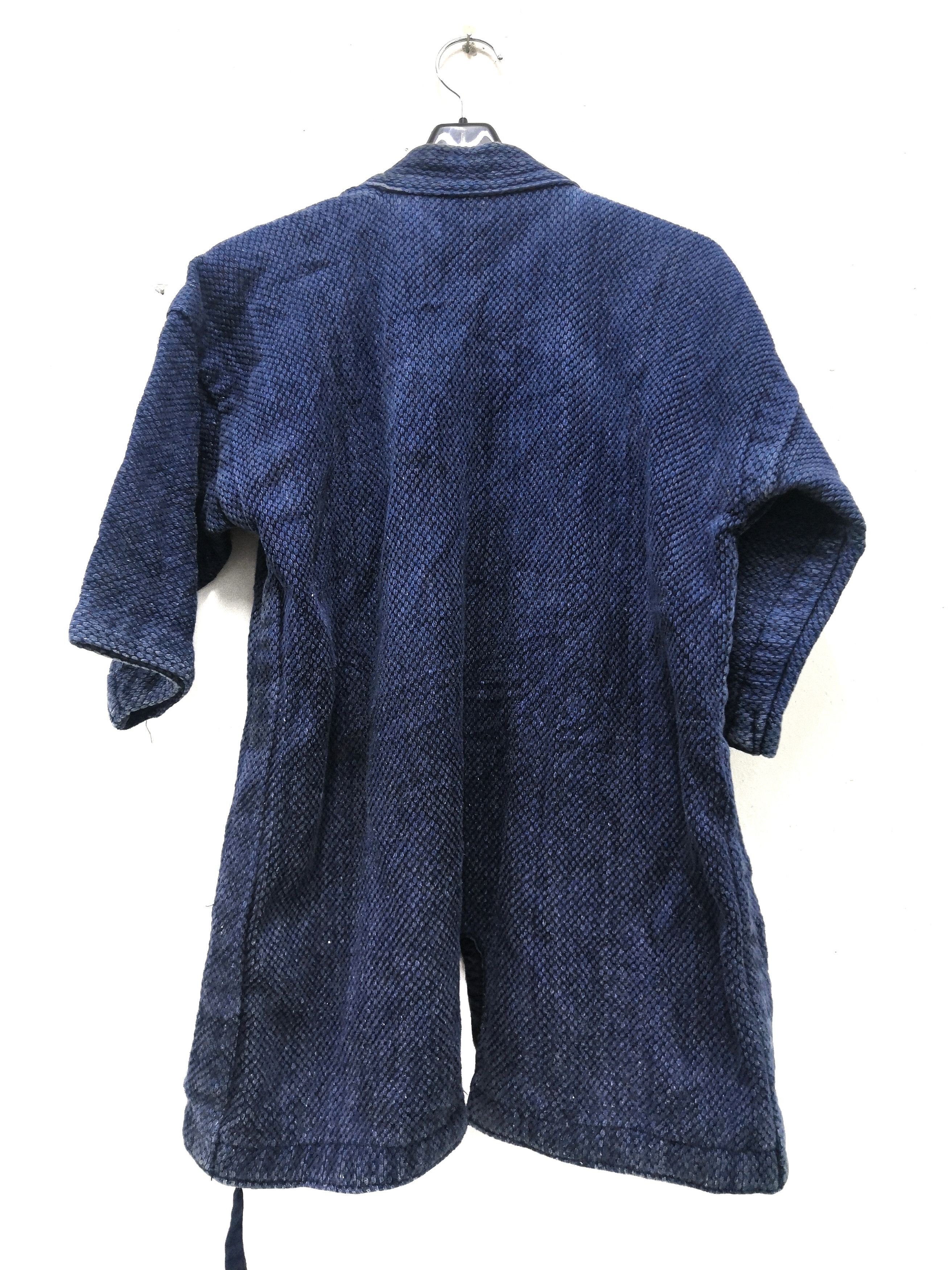 Indigo Vintage Distressed Yamoto Indigo Kendo Hanten Jacket Champ Size US S / EU 44-46 / 1 - 1 Thumbnail