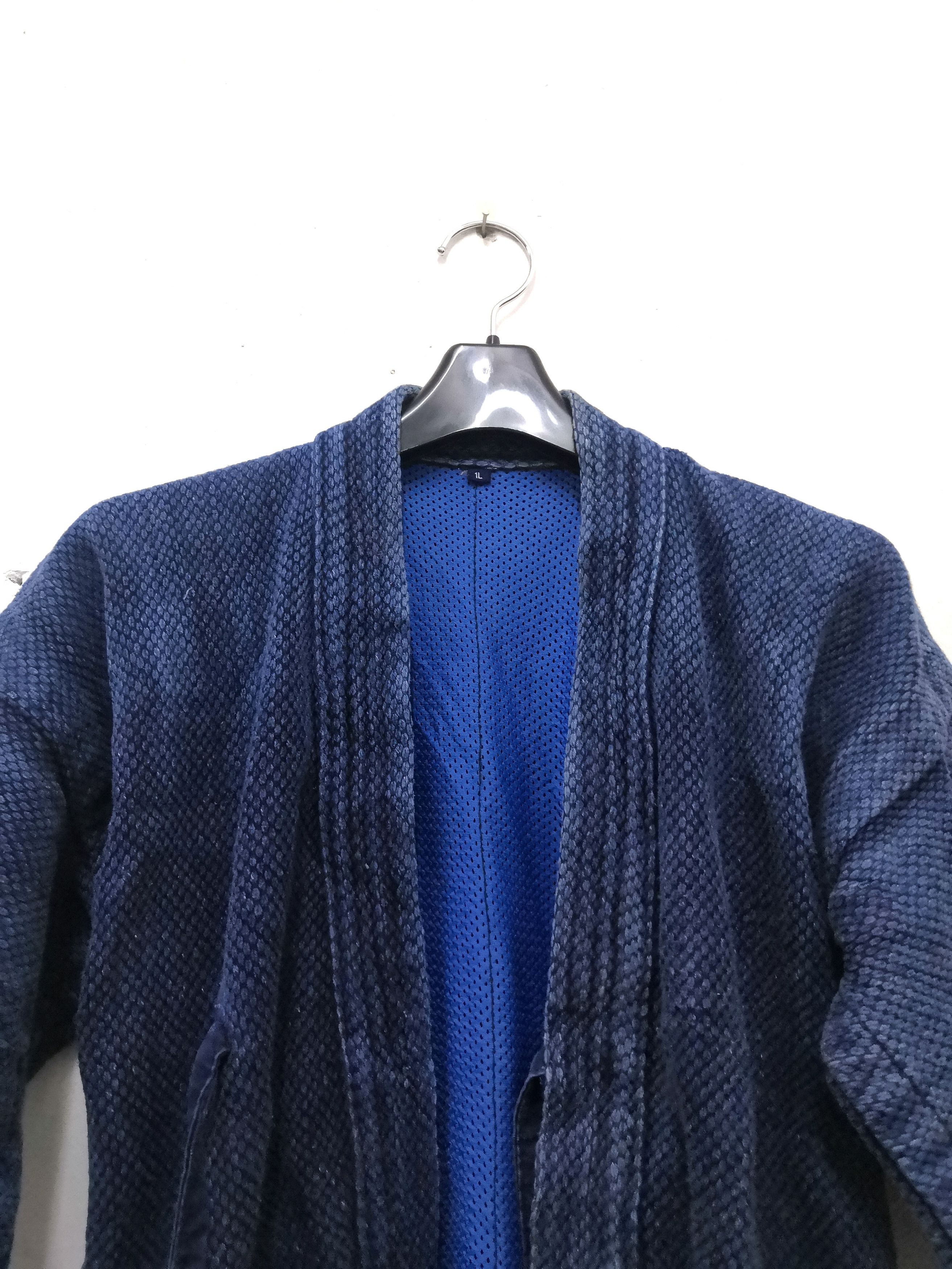 Indigo Vintage Distressed Yamoto Indigo Kendo Hanten Jacket Champ Size US S / EU 44-46 / 1 - 7 Thumbnail