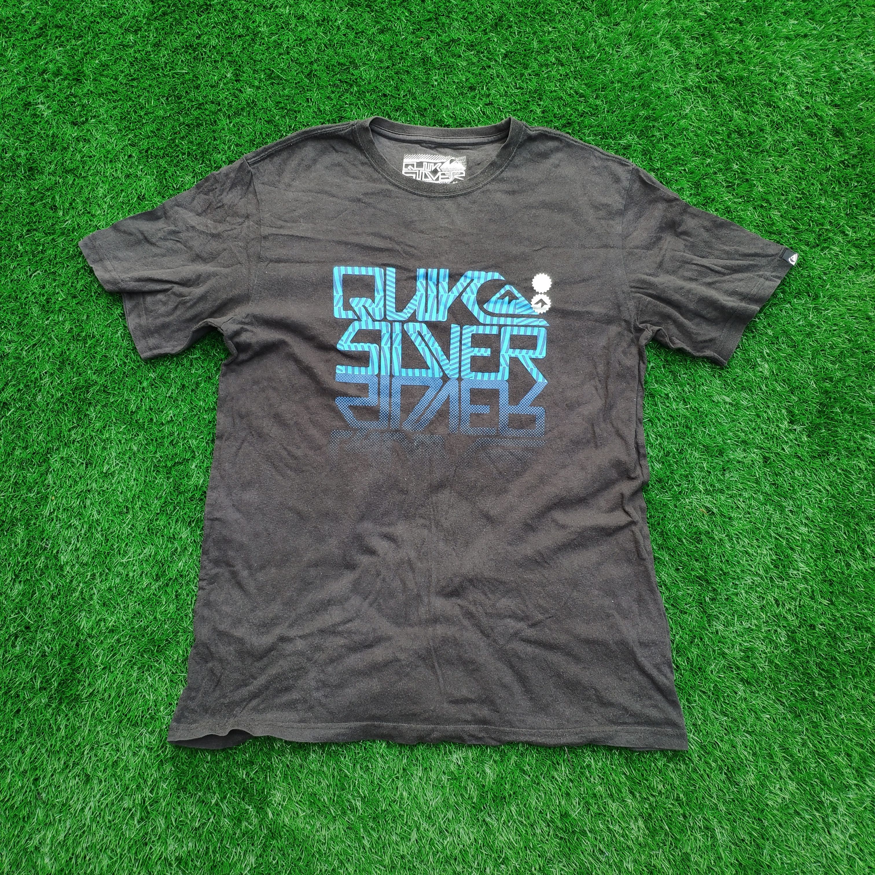 Quicksilver × Vintage Steal 💥 Vintage Quicksilver T Shirt Black Size US S / EU 44-46 / 1 - 1 Thumbnail
