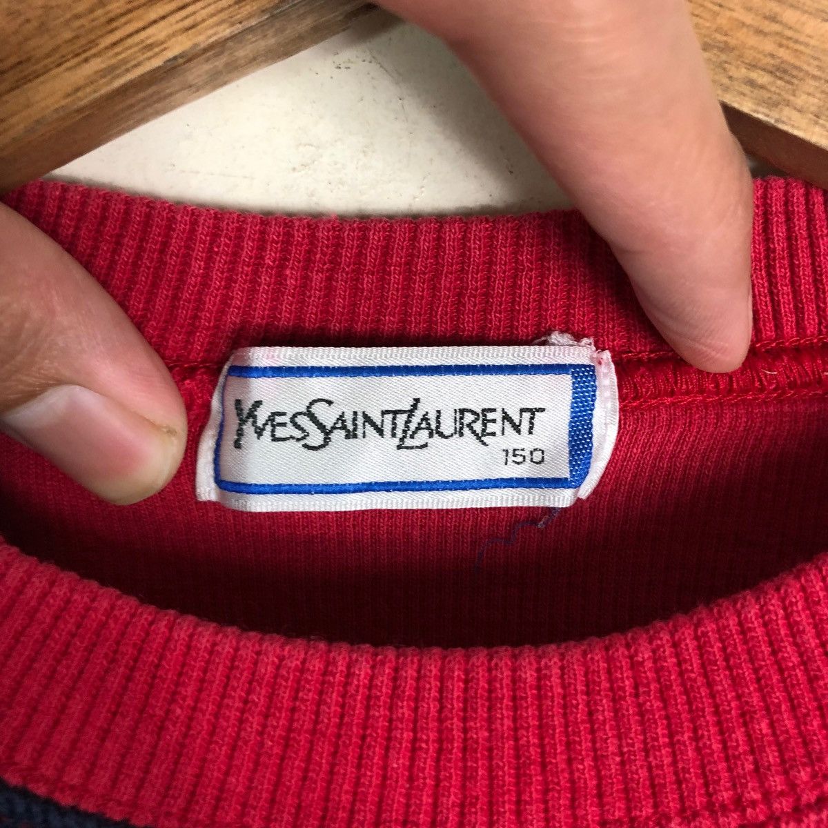 Yves Saint Laurent Yves Saint Laurent Two Tone Color Pullover Jumper Sweatshirt Size US M / EU 48-50 / 2 - 7 Thumbnail