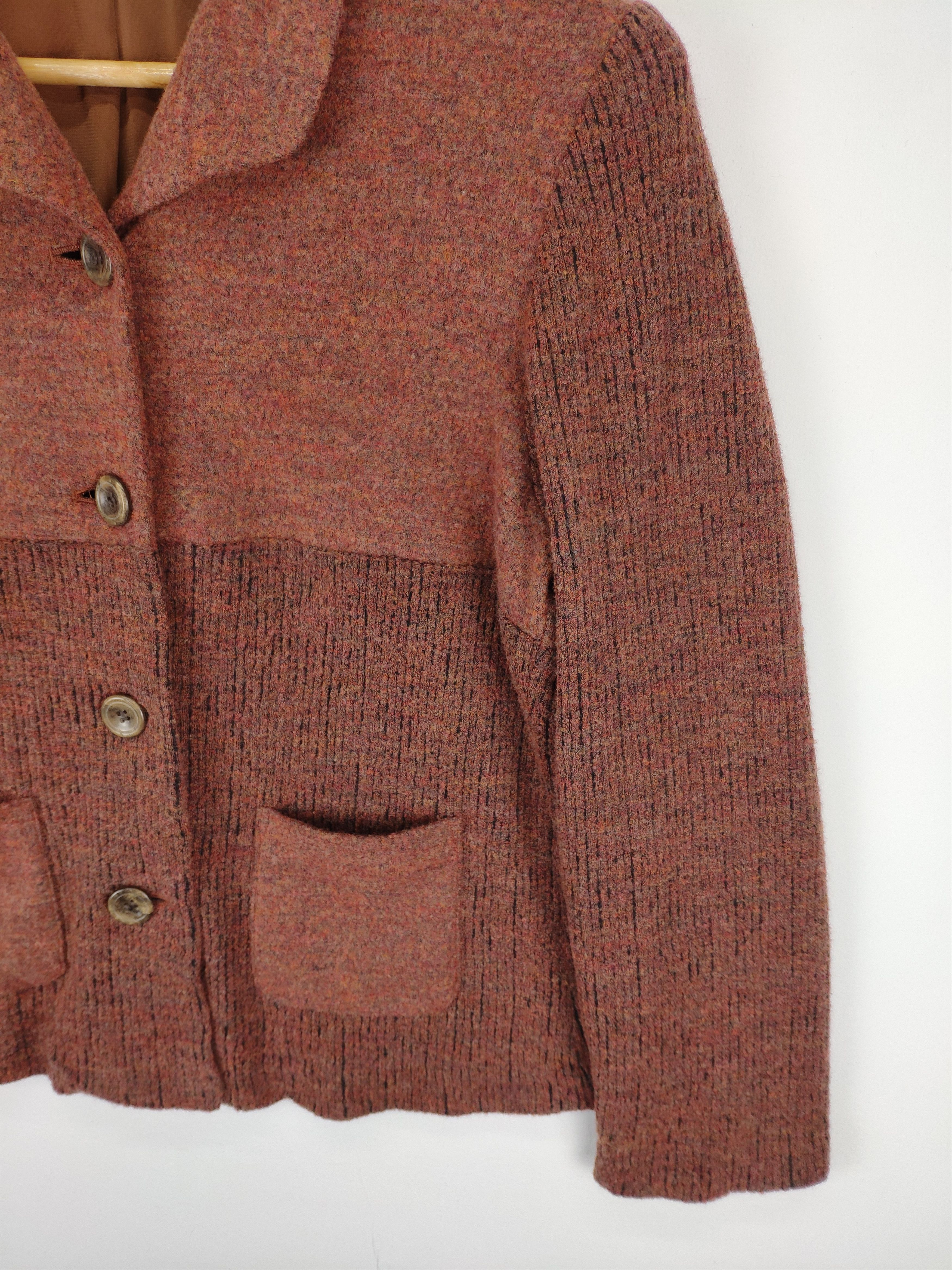 Japanese Brand × Vintage 🇯🇵 Vintage 1990s Wool Cardigan Button Up EULU Size S / US 4 / IT 40 - 12 Thumbnail