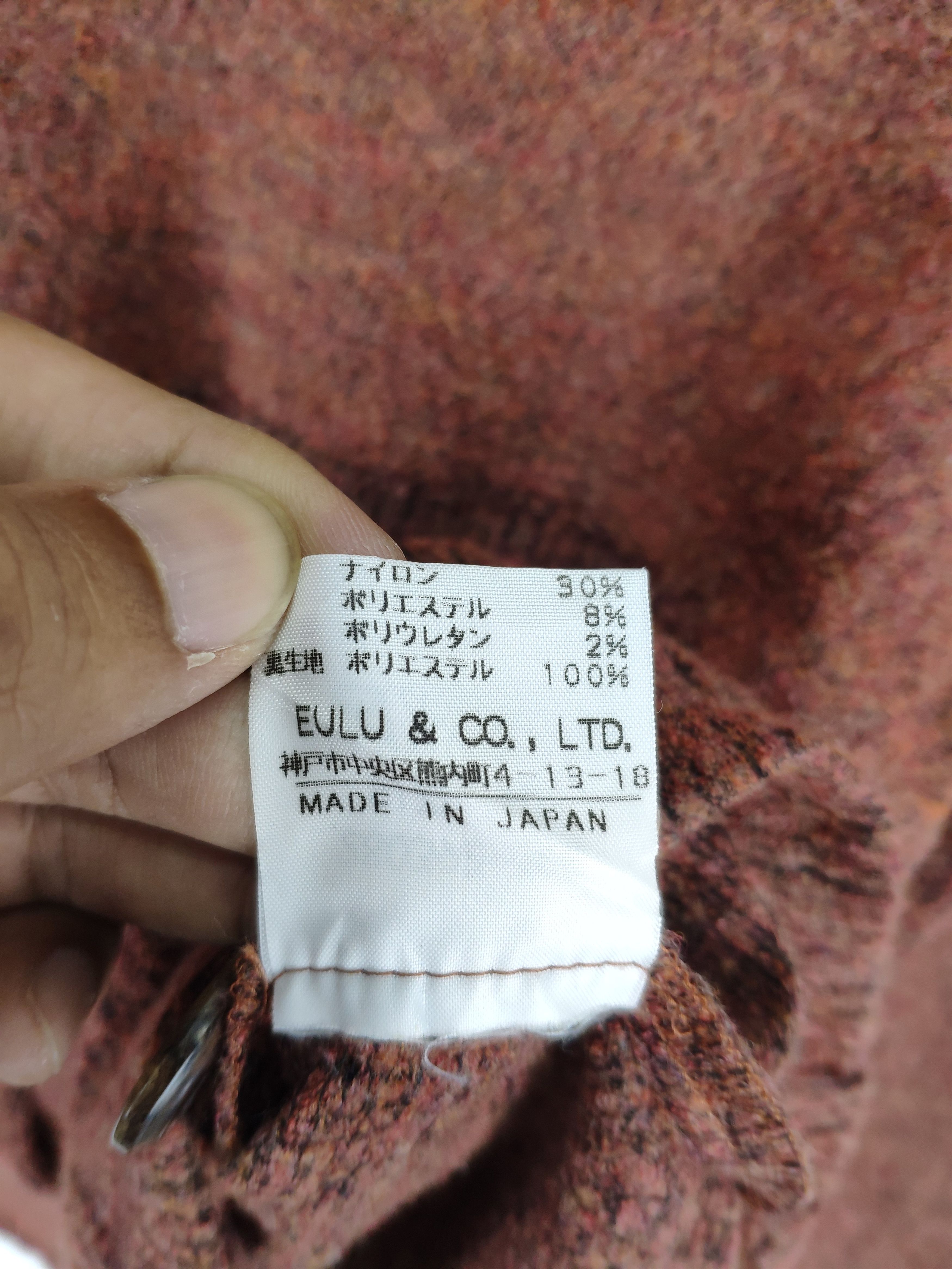 Japanese Brand × Vintage 🇯🇵 Vintage 1990s Wool Cardigan Button Up EULU Size S / US 4 / IT 40 - 5 Thumbnail