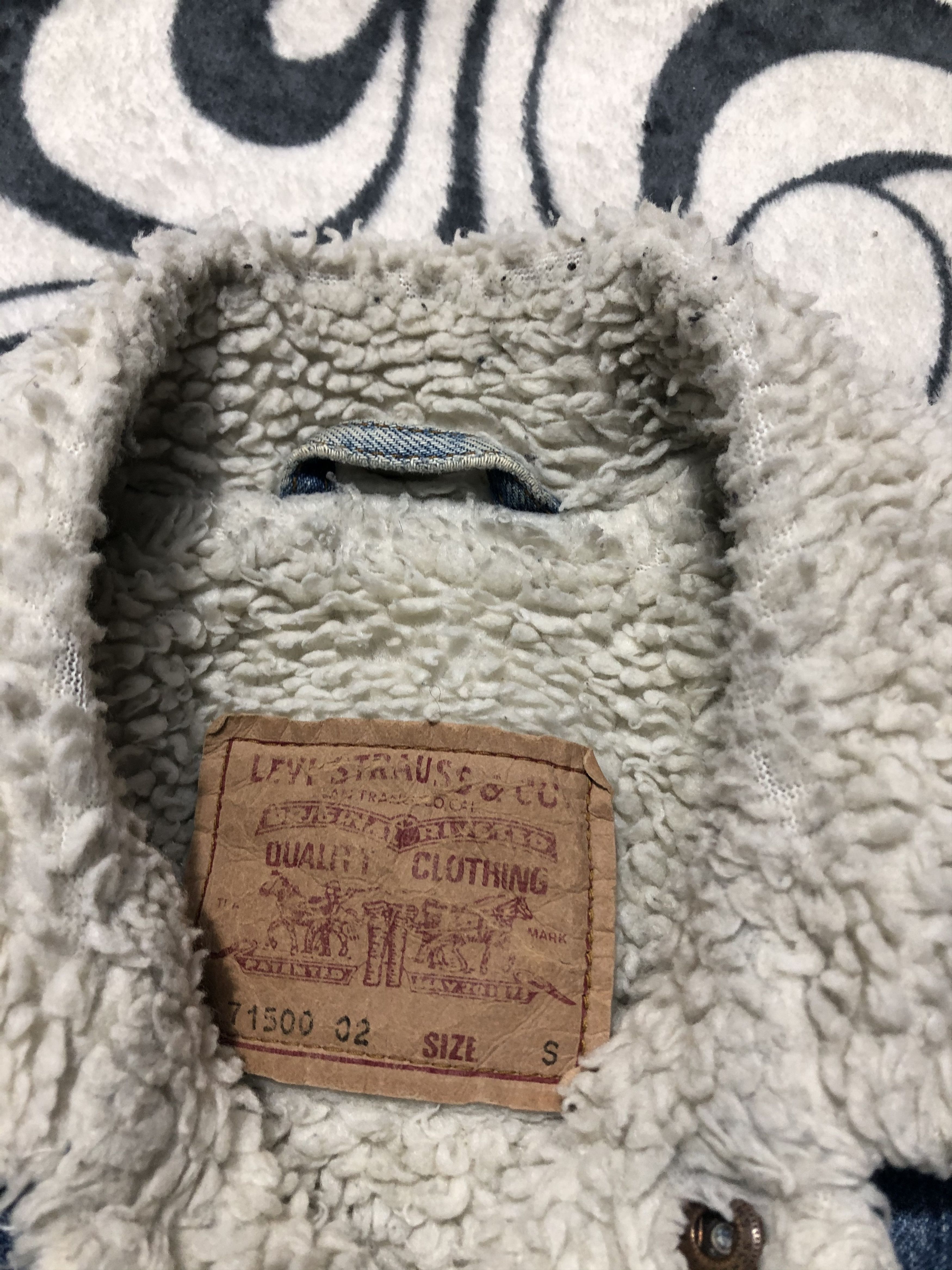 Levi's Levis Vintage Washed Denim Sherpa Jacket Size US S / EU 44-46 / 1 - 6 Thumbnail