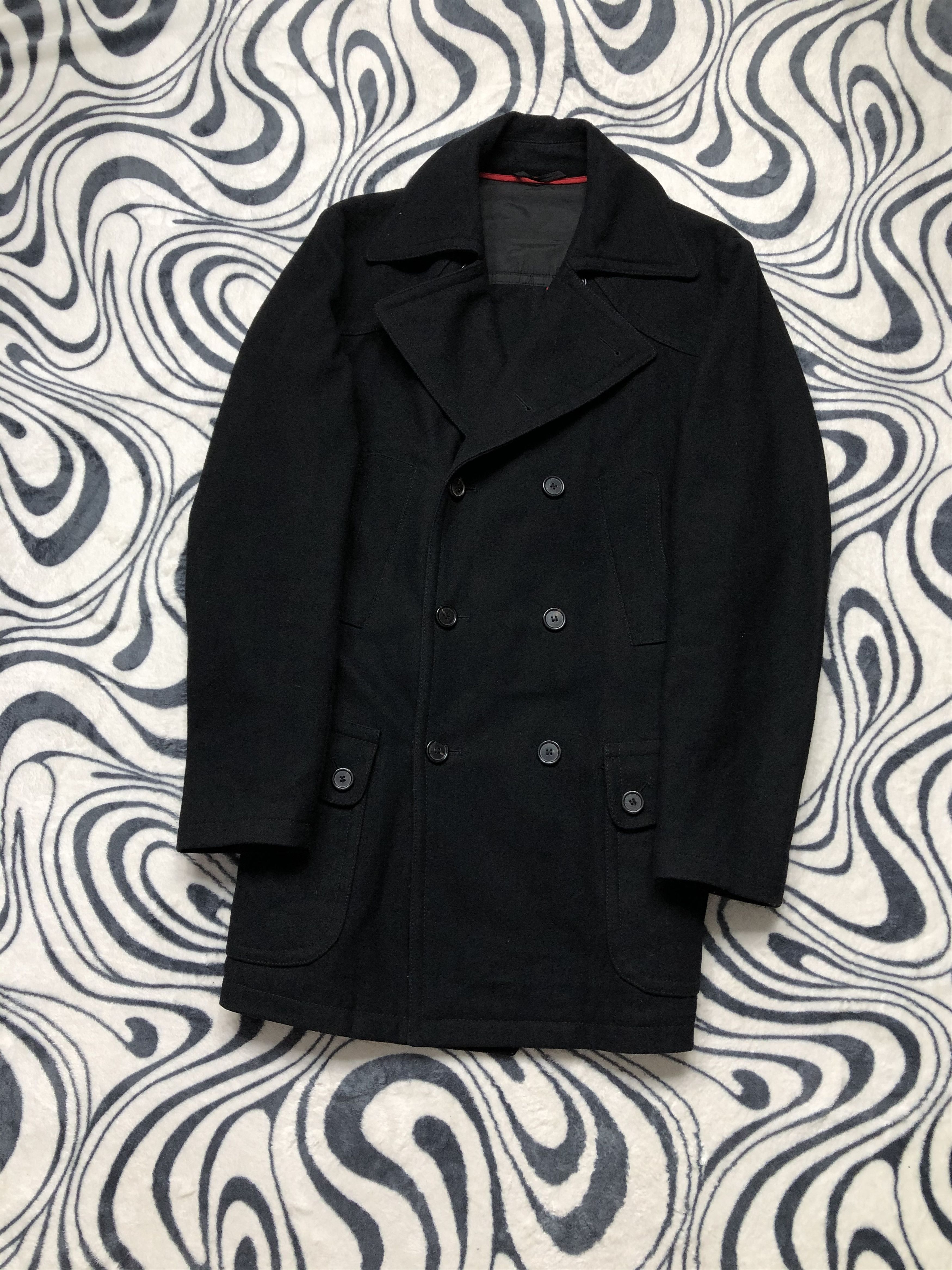 Hugo Boss Check Pattern Wool Tailored Jacket, Men's Size L wool gray type Vintage Second Hand