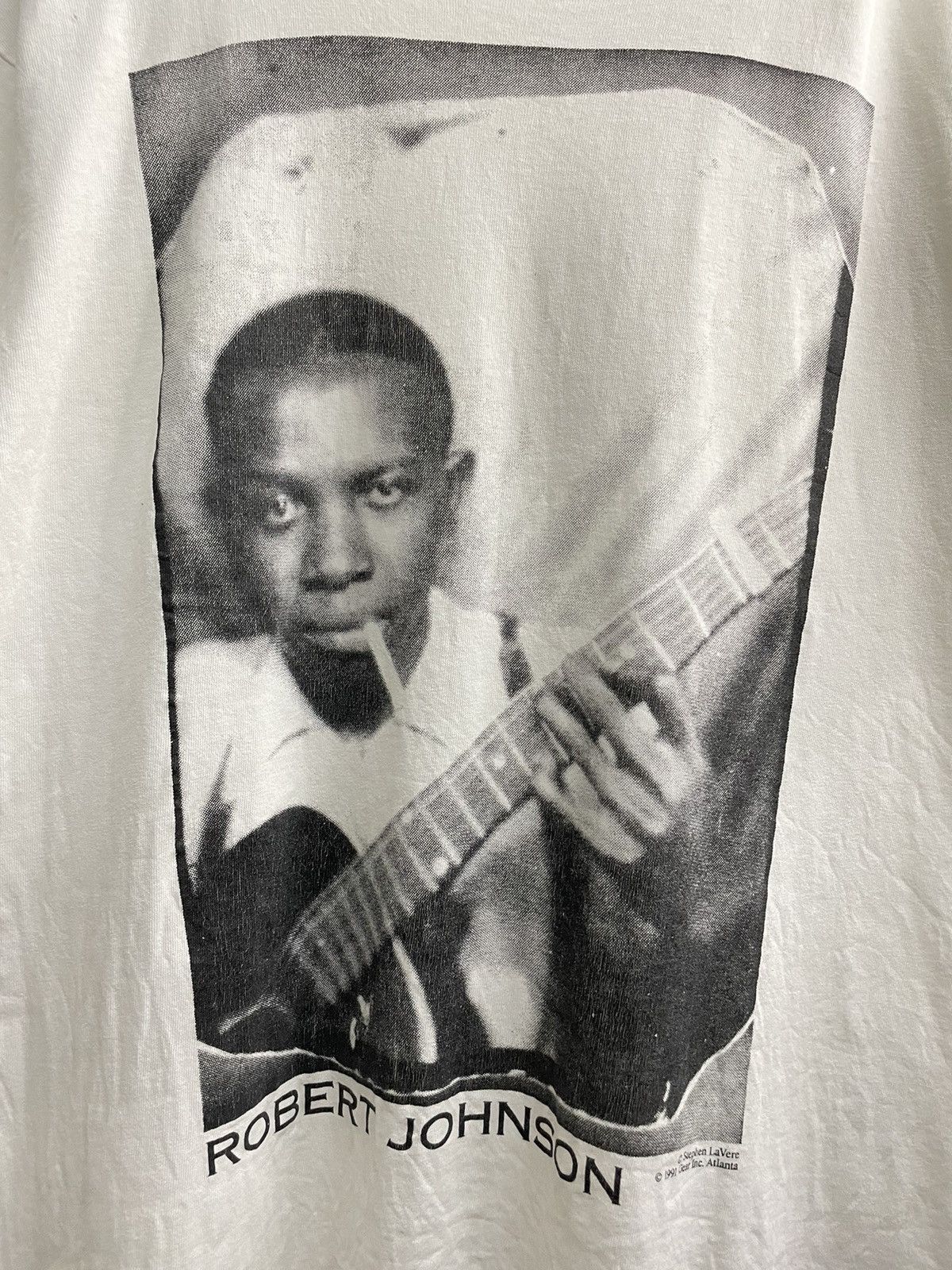 Band Tees 1991 Vintage Robert Johnson T shirts Size US L / EU 52-54 / 3 - 3 Thumbnail