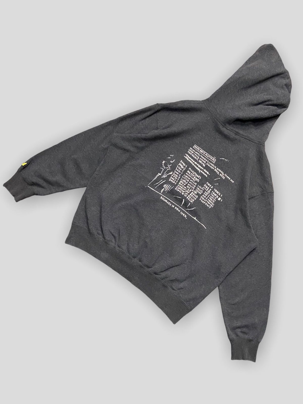 Japanese Brand × Jean-Michel Basquiat × Vintage Vintage 00’s Jean Michel Basquiat Miles Davis Hoodie Size US XL / EU 56 / 4 - 9 Thumbnail