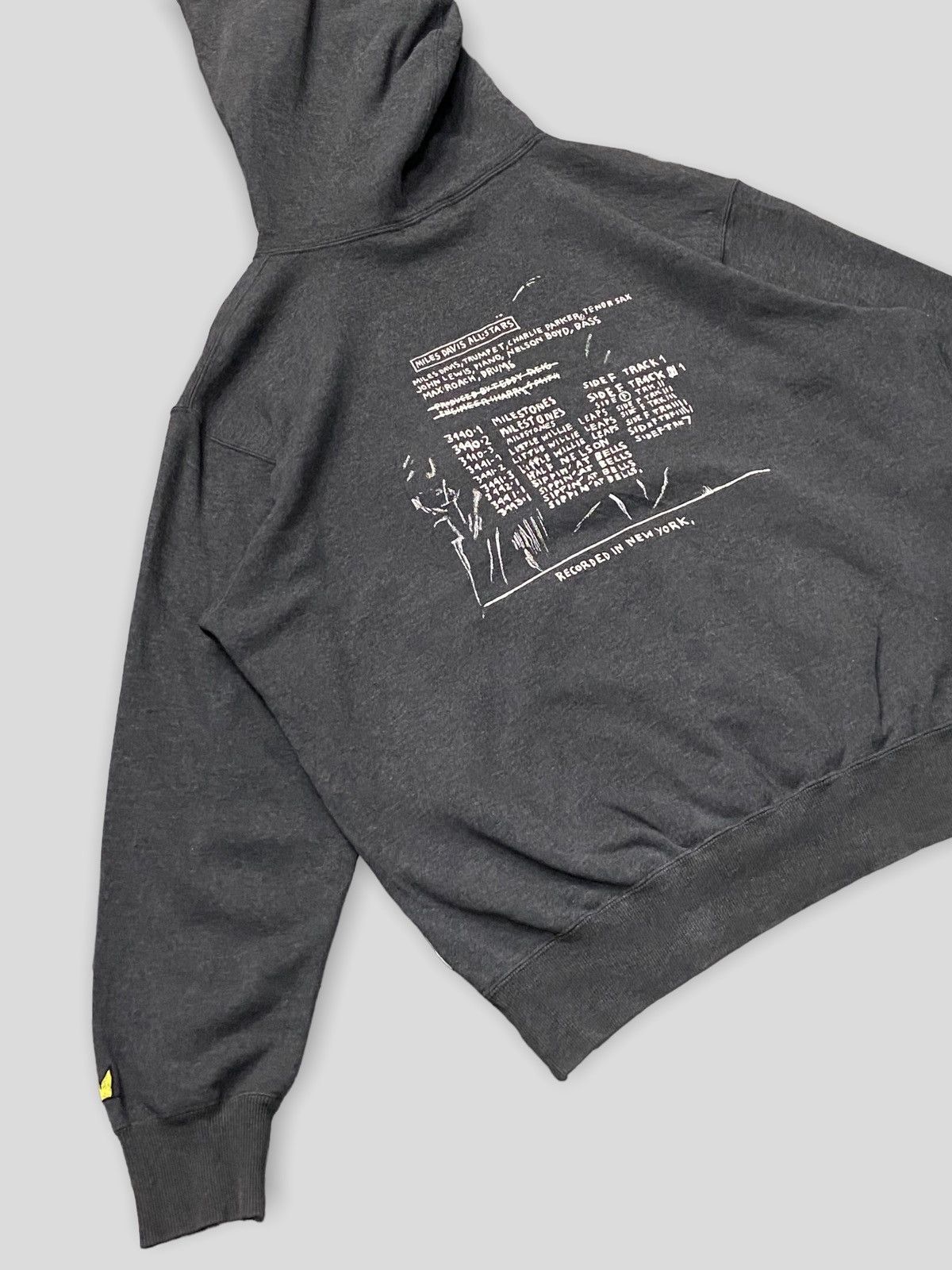 Japanese Brand × Jean-Michel Basquiat × Vintage Vintage 00’s Jean Michel Basquiat Miles Davis Hoodie Size US XL / EU 56 / 4 - 10 Thumbnail