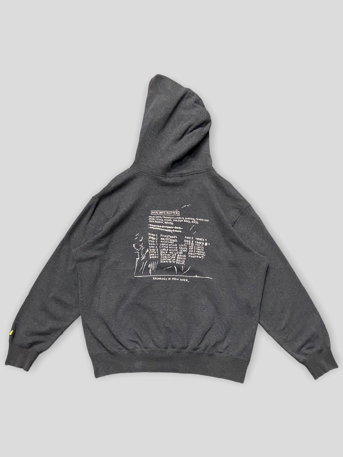 Japanese Brand × Jean-Michel Basquiat × Vintage Vintage 00’s Jean Michel Basquiat Miles Davis Hoodie Size US XL / EU 56 / 4 - 1 Thumbnail