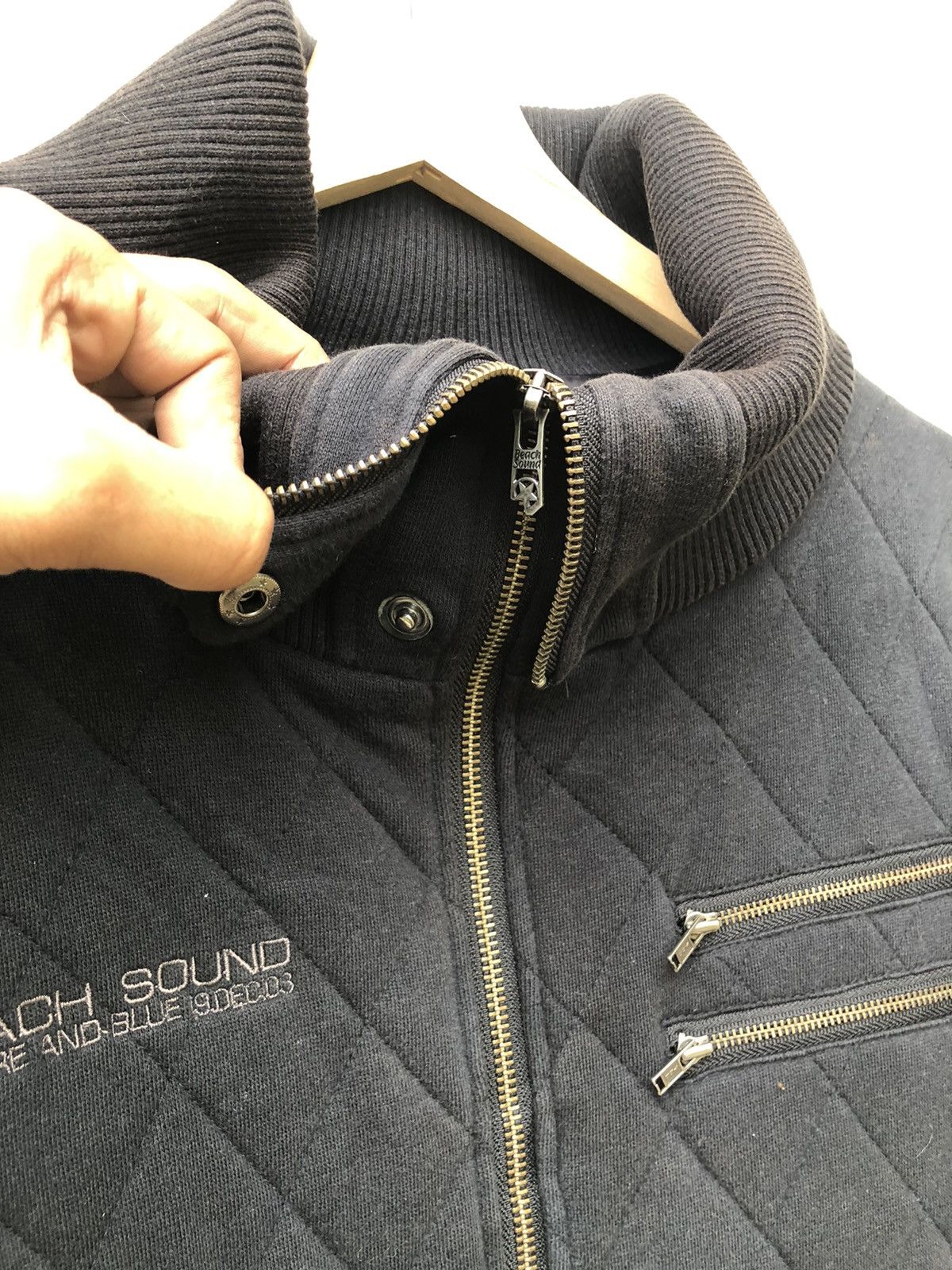 If Six Was Nine JapaneseBrand Beach Quilted MultiPocket Bomber Style Jacket Size US L / EU 52-54 / 3 - 6 Thumbnail