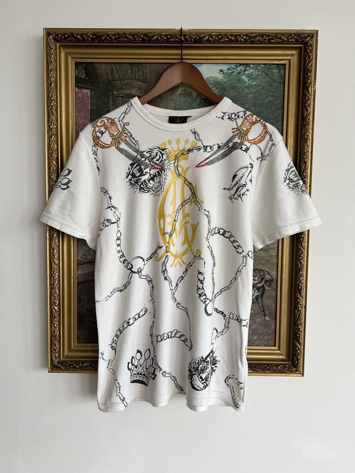 Ed Hardy Ed Hardy Christian Audigier Tigr Streetwear White Tee Size US M / EU 48-50 / 2 - 1 Thumbnail