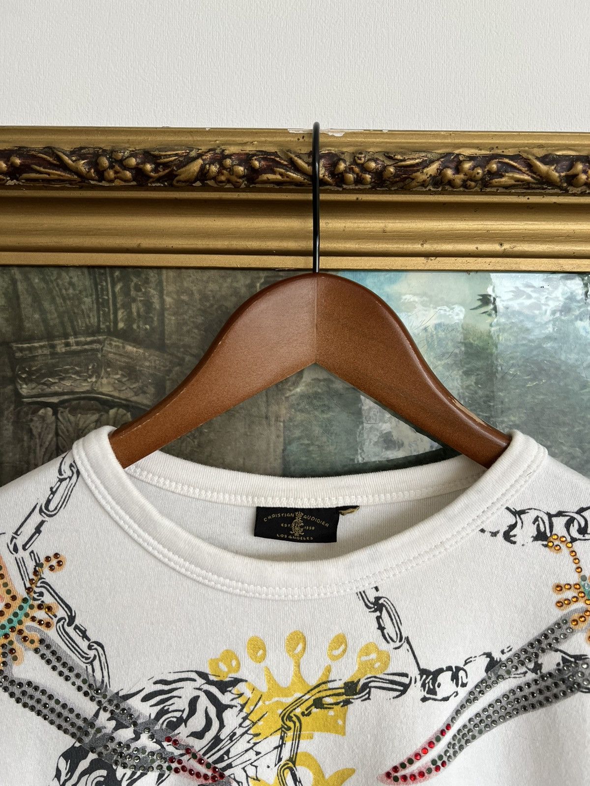 Ed Hardy Ed Hardy Christian Audigier Tigr Streetwear White Tee Size US M / EU 48-50 / 2 - 5 Thumbnail