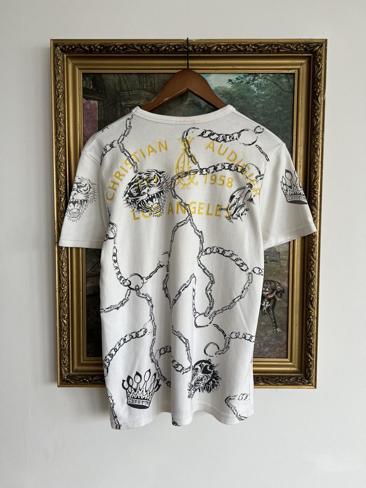 Ed Hardy Ed Hardy Christian Audigier Tigr Streetwear White Tee Size US M / EU 48-50 / 2 - 2 Thumbnail