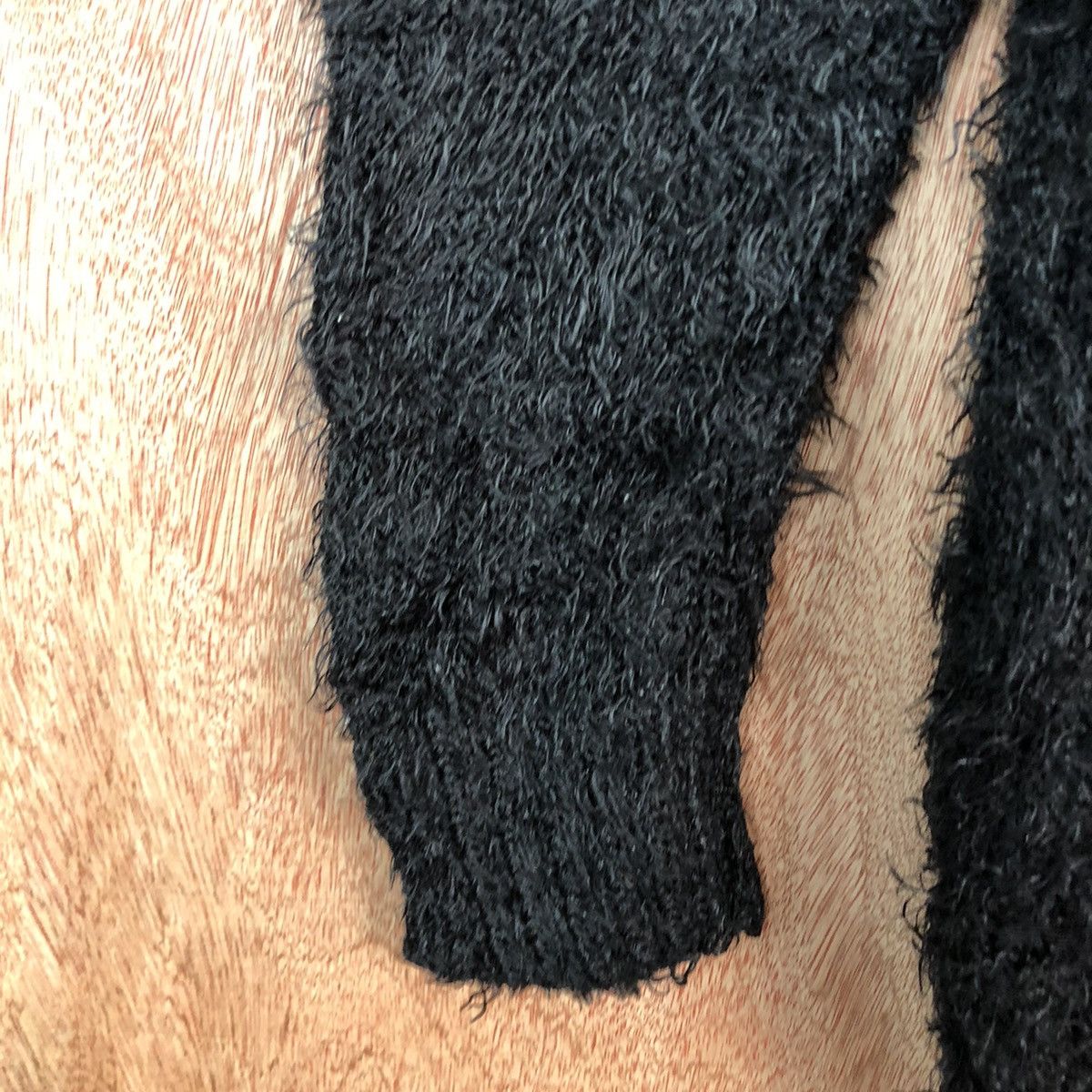 Homespun Knitwear × Japanese Brand Healthy Karen Black Mohair Shag Shaggy cardigan #c340 Size M / US 6-8 / IT 42-44 - 6 Thumbnail