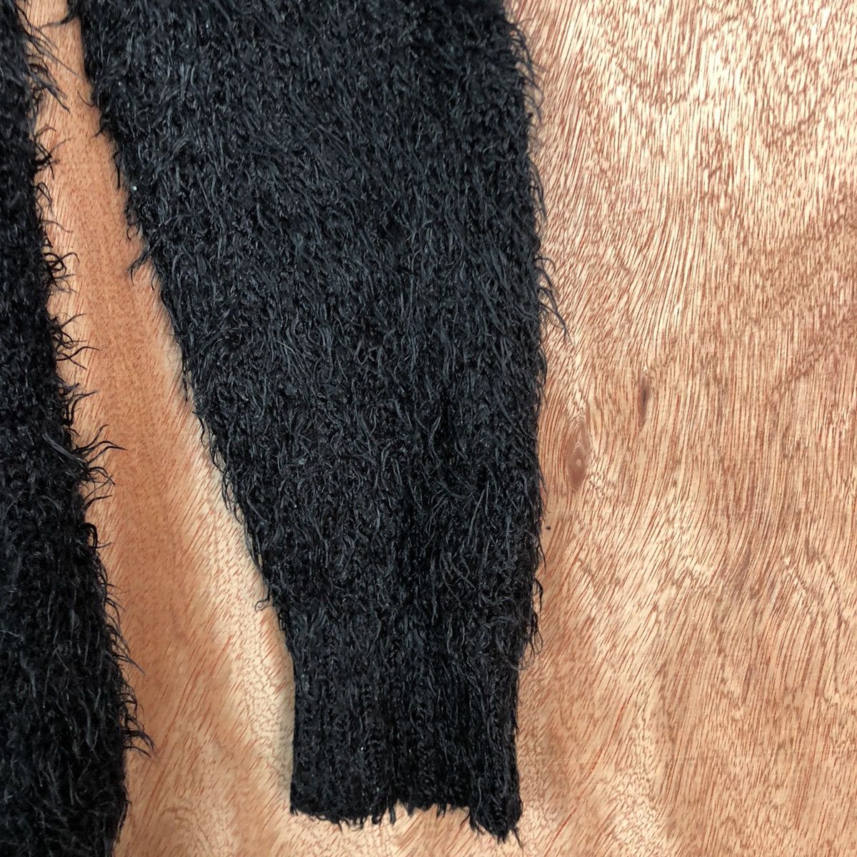 Homespun Knitwear × Japanese Brand Healthy Karen Black Mohair Shag Shaggy cardigan #c340 Size M / US 6-8 / IT 42-44 - 4 Thumbnail