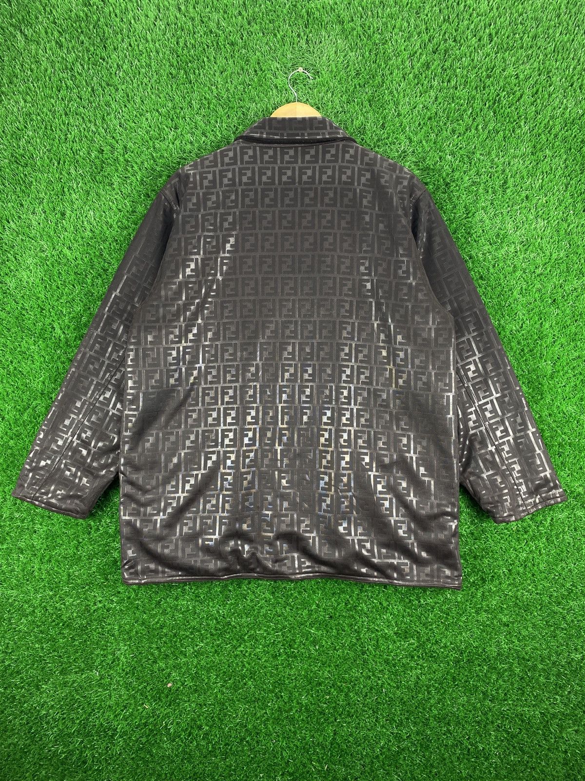 Fendi FENDI Zucca Monogram Reversible Jacket Big Logo Size US L / EU 52-54 / 3 - 2 Thumbnail