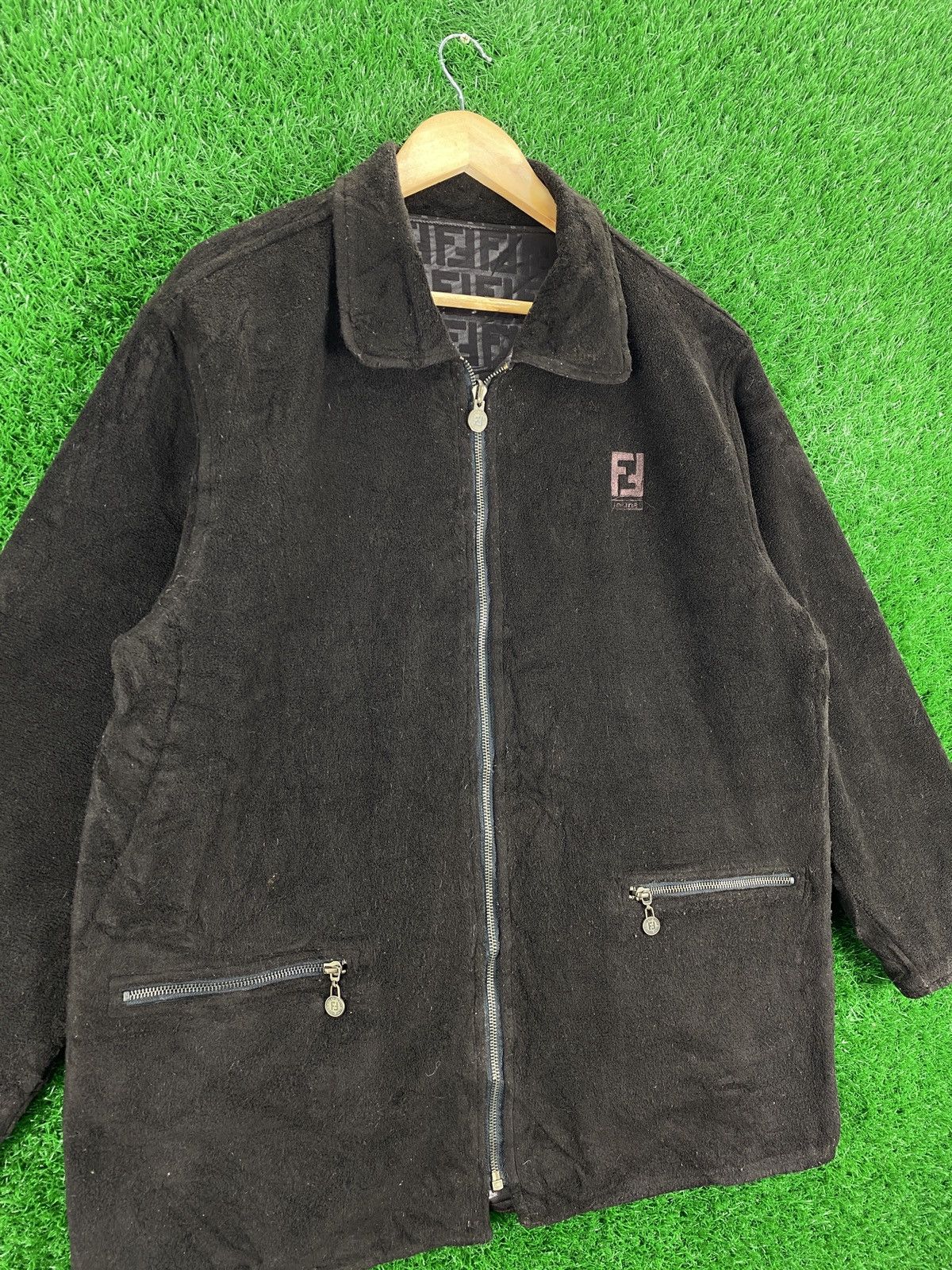Fendi FENDI Zucca Monogram Reversible Jacket Big Logo Size US L / EU 52-54 / 3 - 12 Thumbnail