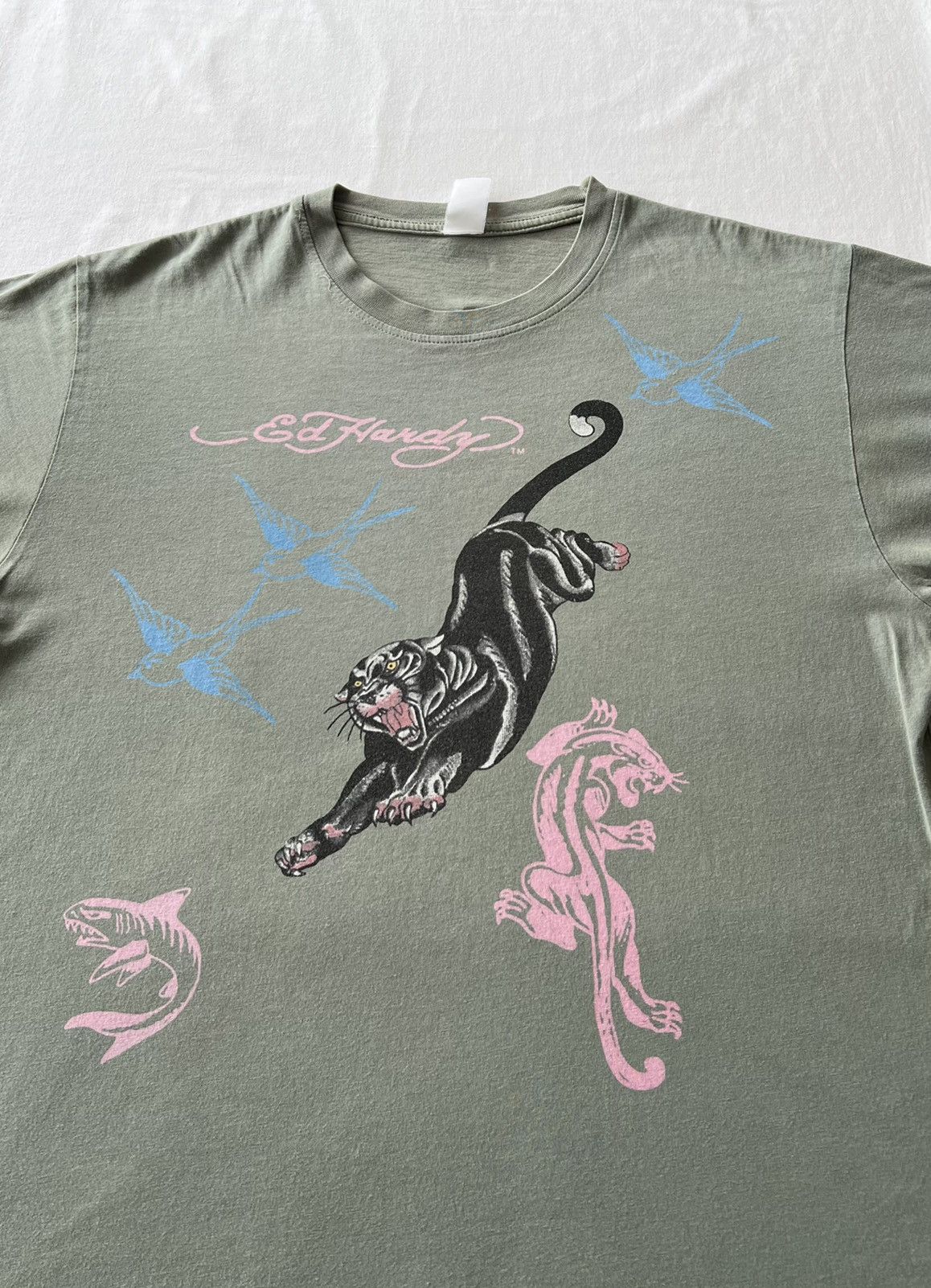 Ed Hardy Ed Hardy Christian Audigier Pantera Streetwear Tee Size US M / EU 48-50 / 2 - 3 Thumbnail