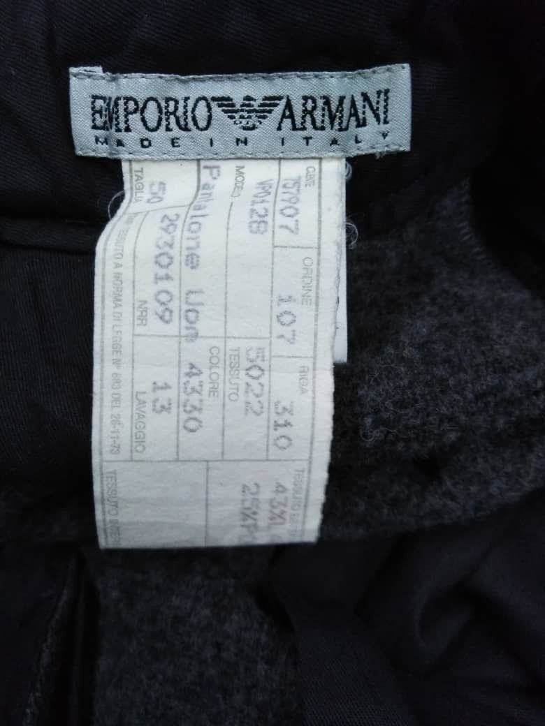 Emporio Armani ✨Need Gone Today ✨Emporio Armani Wool Casual Pants Size US 33 - 8 Thumbnail