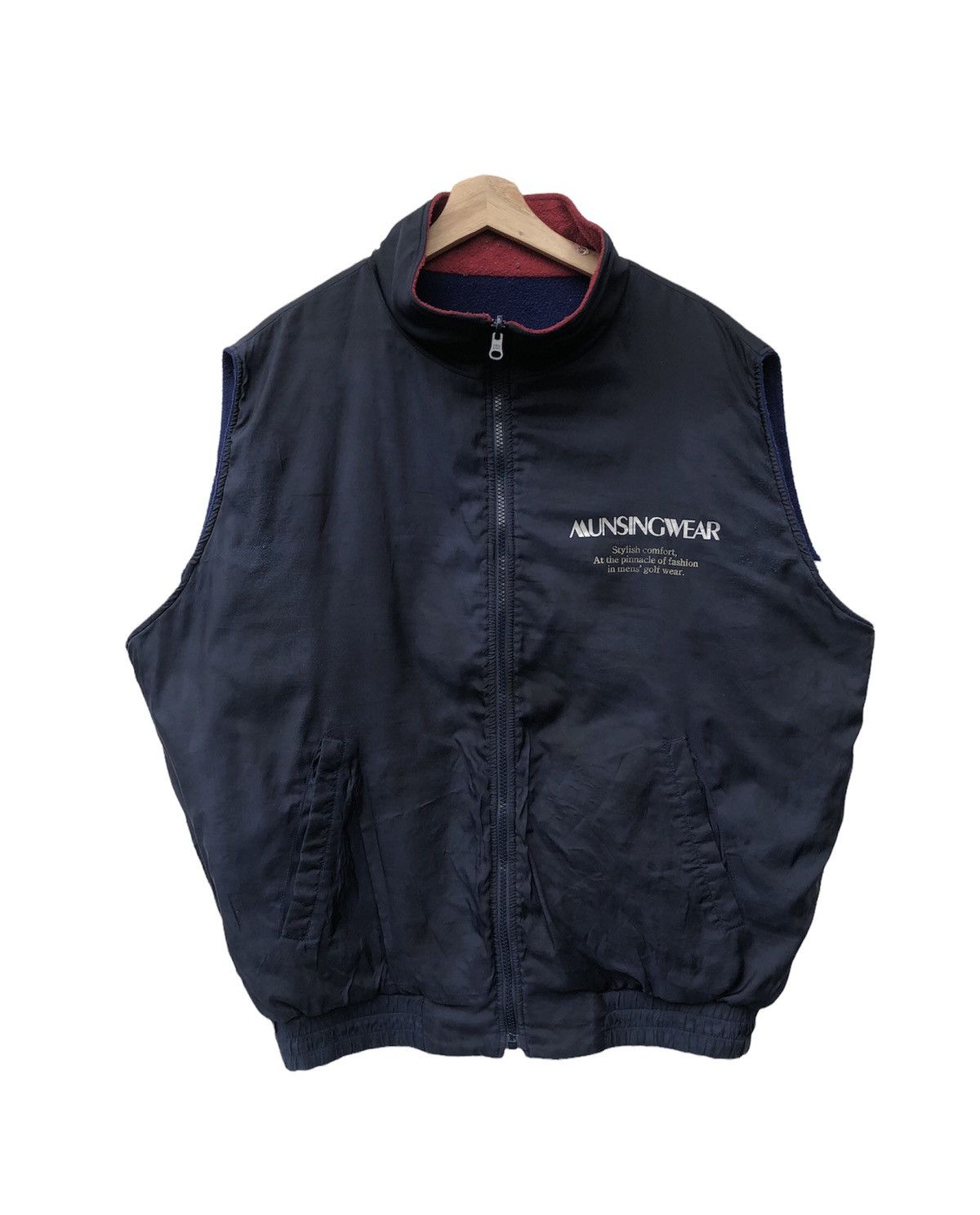 Grand Slam 📣GRAM SLAM VEST MUNGSINGWEAR REVERSIBLE FLECEE JACKET Size US L / EU 52-54 / 3 - 3 Thumbnail