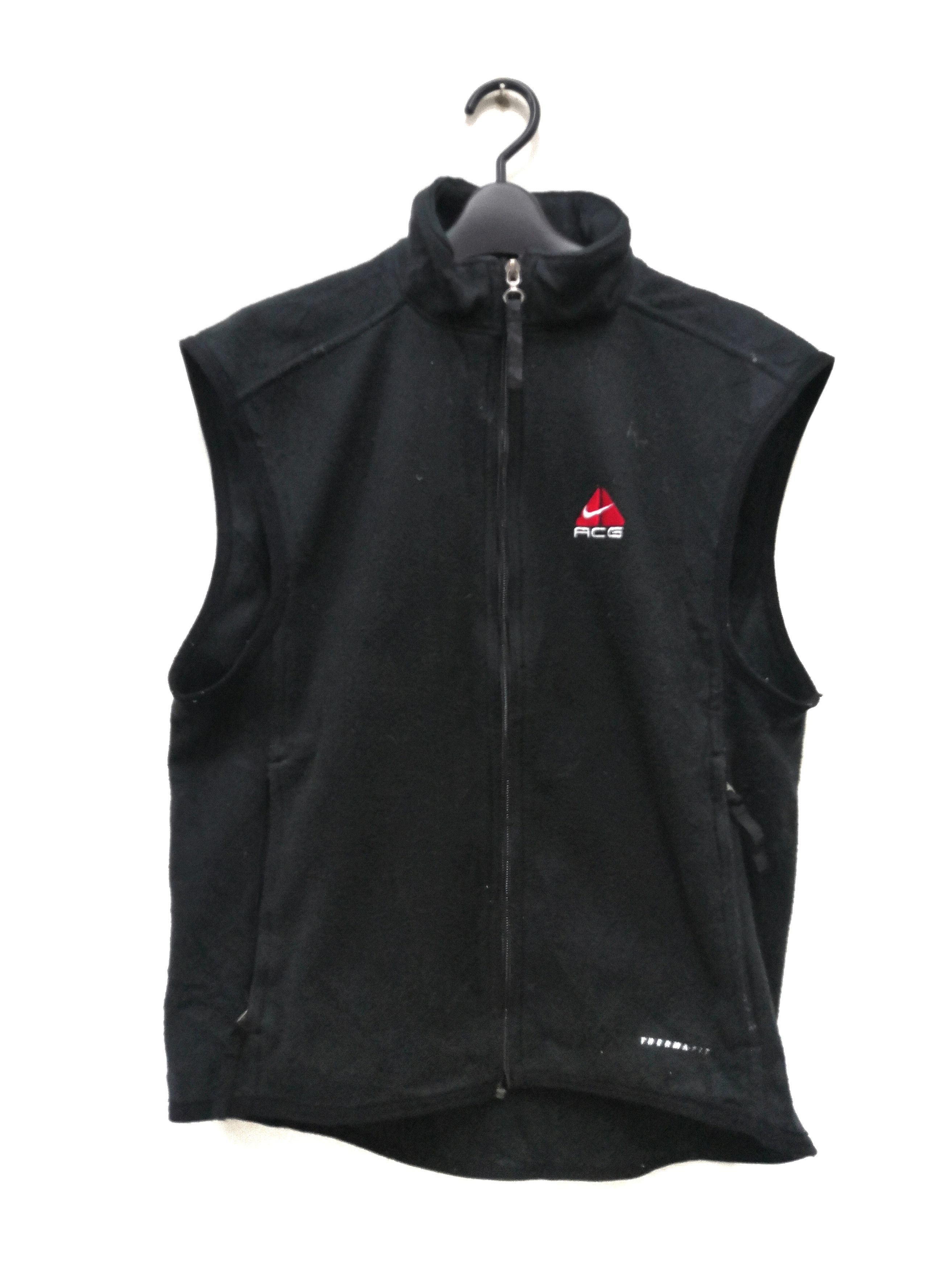 Nike × Nike ACG Vtg Nike ACG Black Fleece Vest Jacket Size US M / EU 48-50 / 2 - 1 Thumbnail