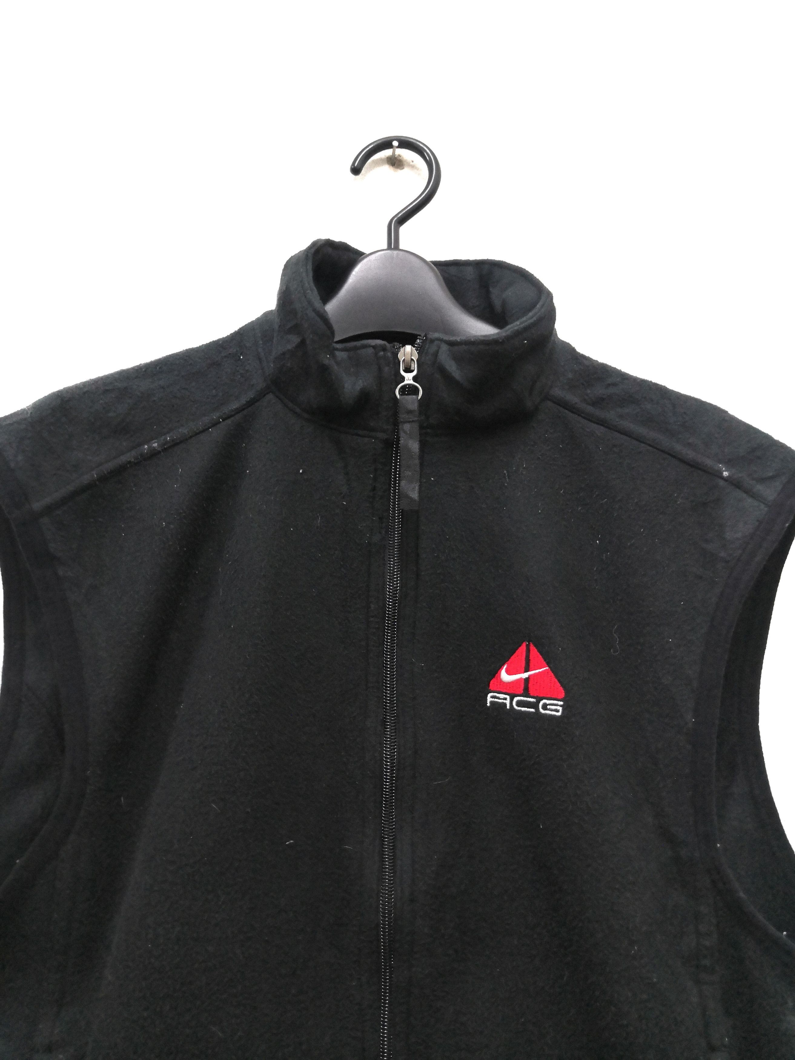 Nike × Nike ACG Vtg Nike ACG Black Fleece Vest Jacket Size US M / EU 48-50 / 2 - 2 Thumbnail