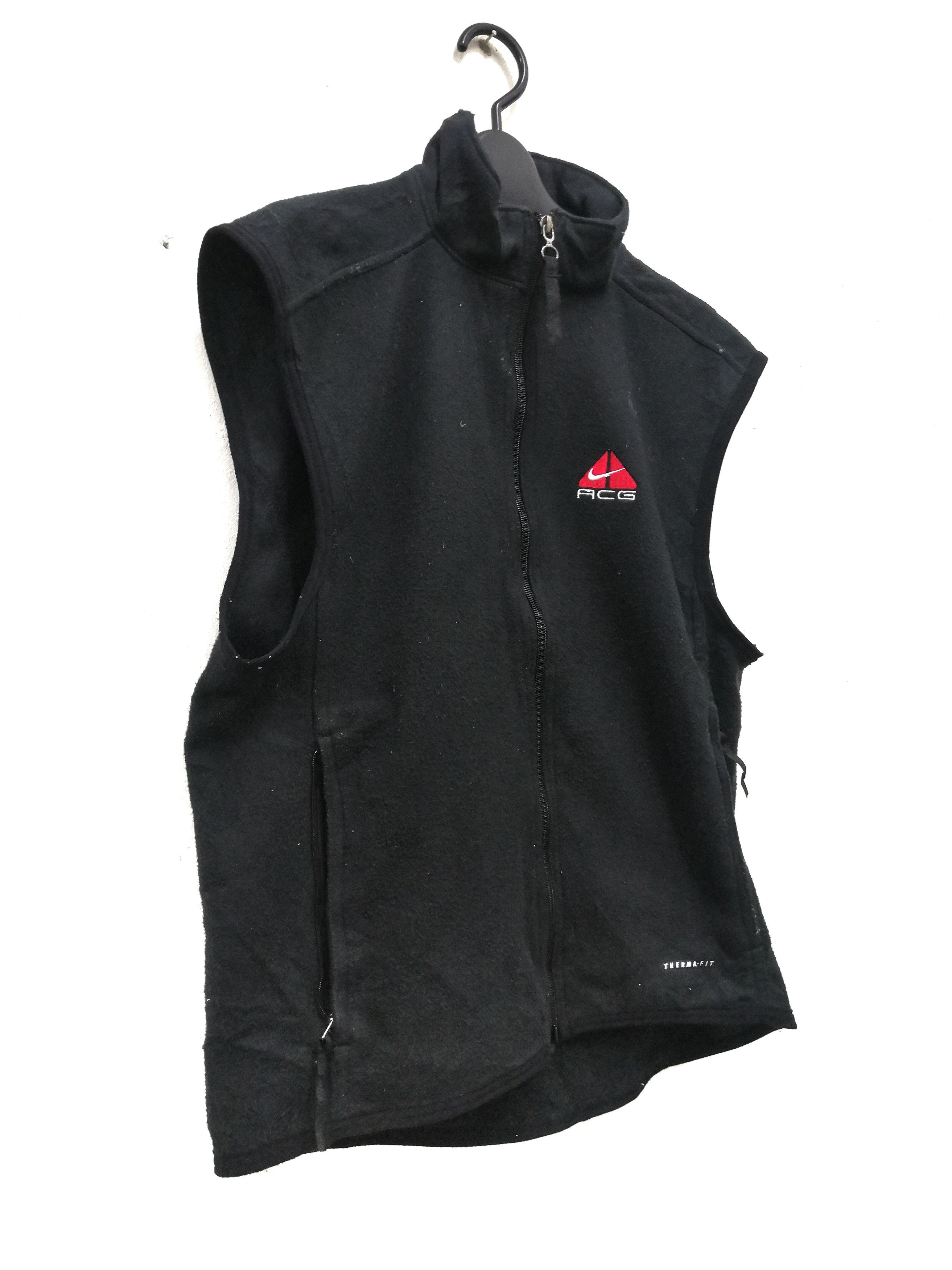 Nike × Nike ACG Vtg Nike ACG Black Fleece Vest Jacket Size US M / EU 48-50 / 2 - 5 Thumbnail