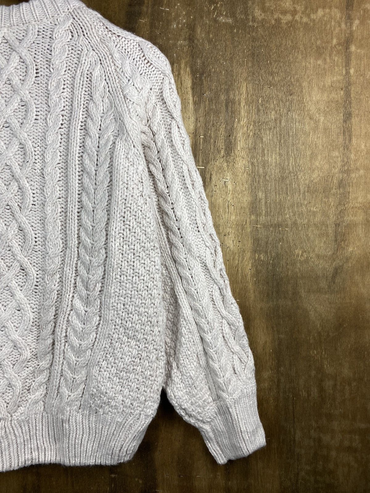 Aran Isles Knitwear GU Japan aran isle Cable Knitwear Cardigan #Z002 Size S / US 4 / IT 40 - 12 Thumbnail