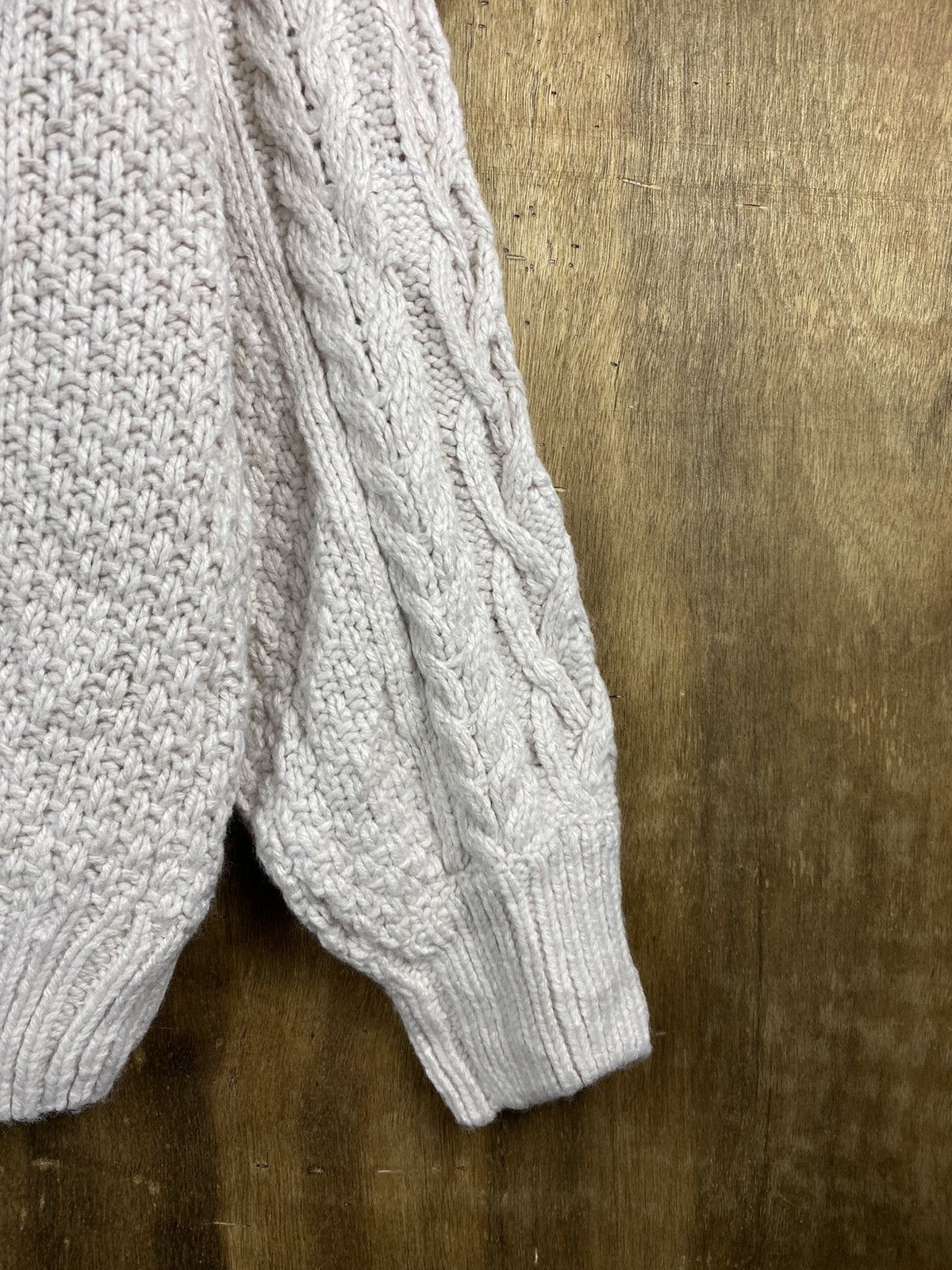 Aran Isles Knitwear GU Japan aran isle Cable Knitwear Cardigan #Z002 Size S / US 4 / IT 40 - 13 Thumbnail