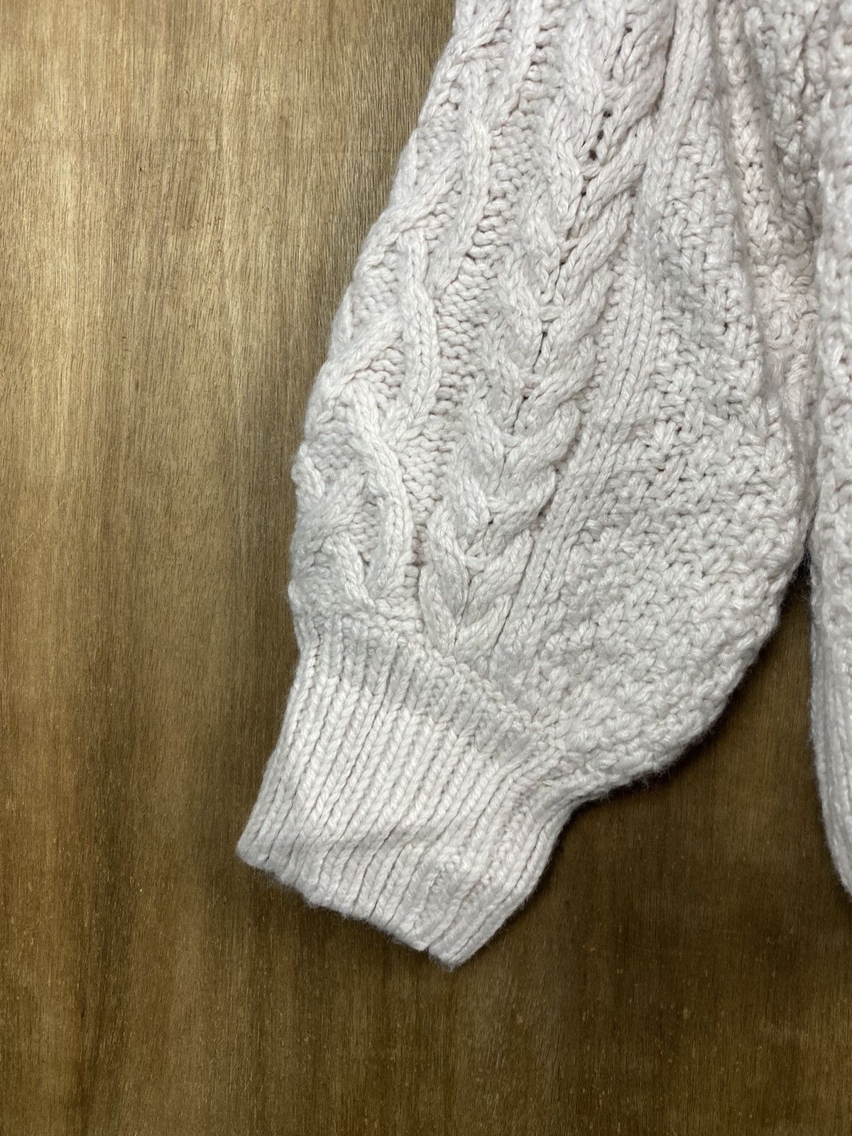 Aran Isles Knitwear GU Japan aran isle Cable Knitwear Cardigan #Z002 Size S / US 4 / IT 40 - 15 Thumbnail