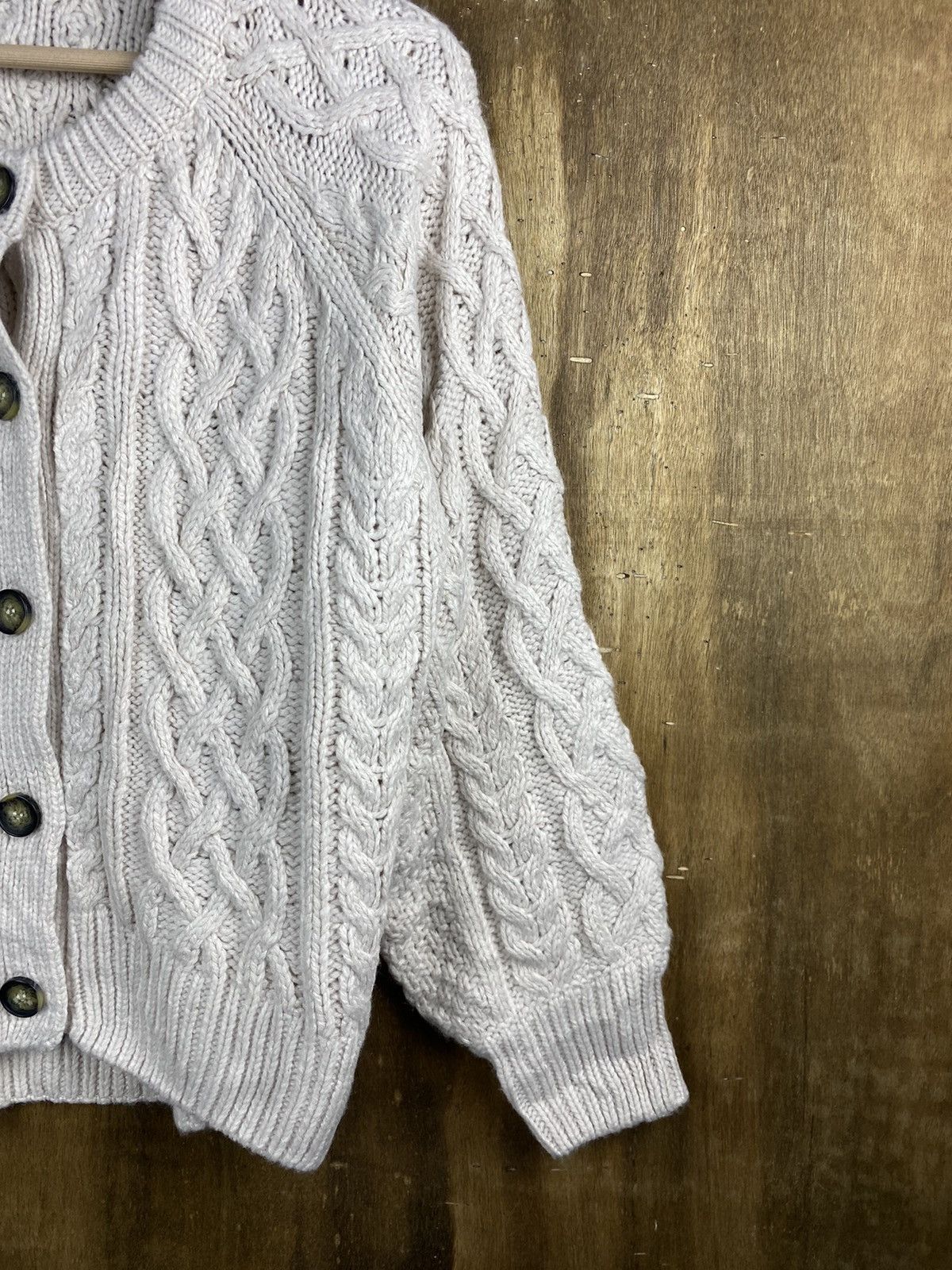 Aran Isles Knitwear GU Japan aran isle Cable Knitwear Cardigan #Z002 Size S / US 4 / IT 40 - 5 Thumbnail