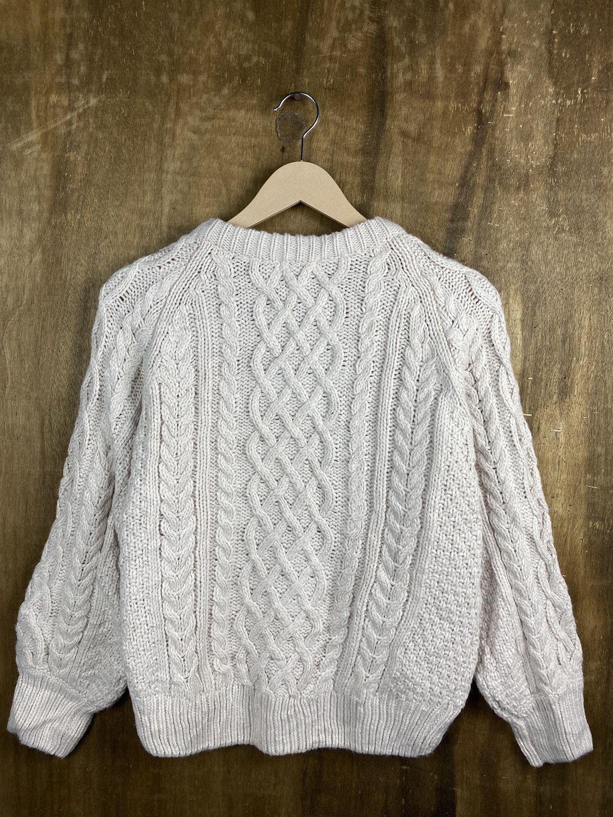 Aran Isles Knitwear GU Japan aran isle Cable Knitwear Cardigan #Z002 Size S / US 4 / IT 40 - 11 Thumbnail