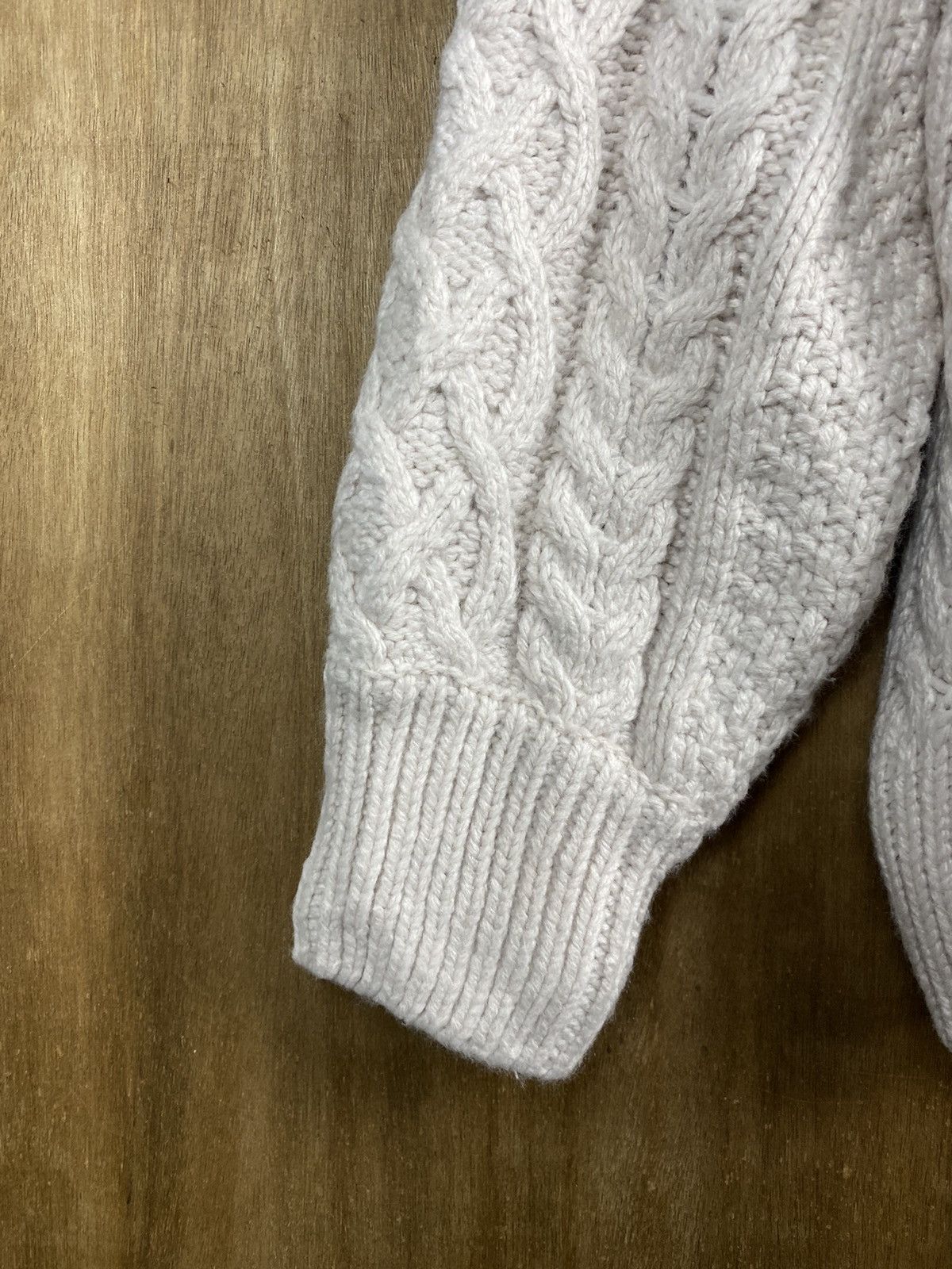 Aran Isles Knitwear GU Japan aran isle Cable Knitwear Cardigan #Z002 Size S / US 4 / IT 40 - 8 Thumbnail