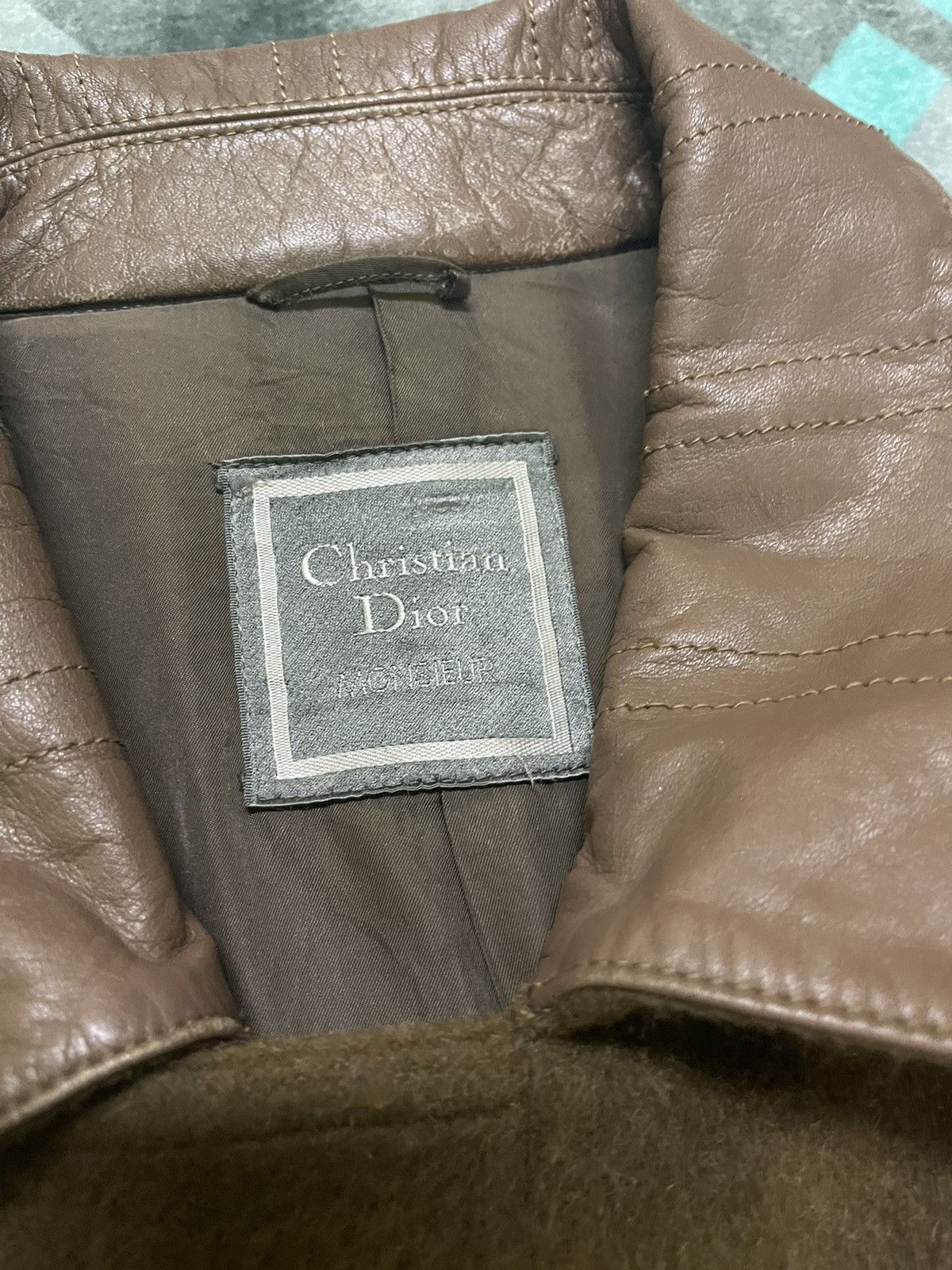 Christian Dior Monsieur VINTAGE CHRISTIAN DIOR MONSIEUR LEATHER COLLAR JACKET Size US M / EU 48-50 / 2 - 11 Thumbnail