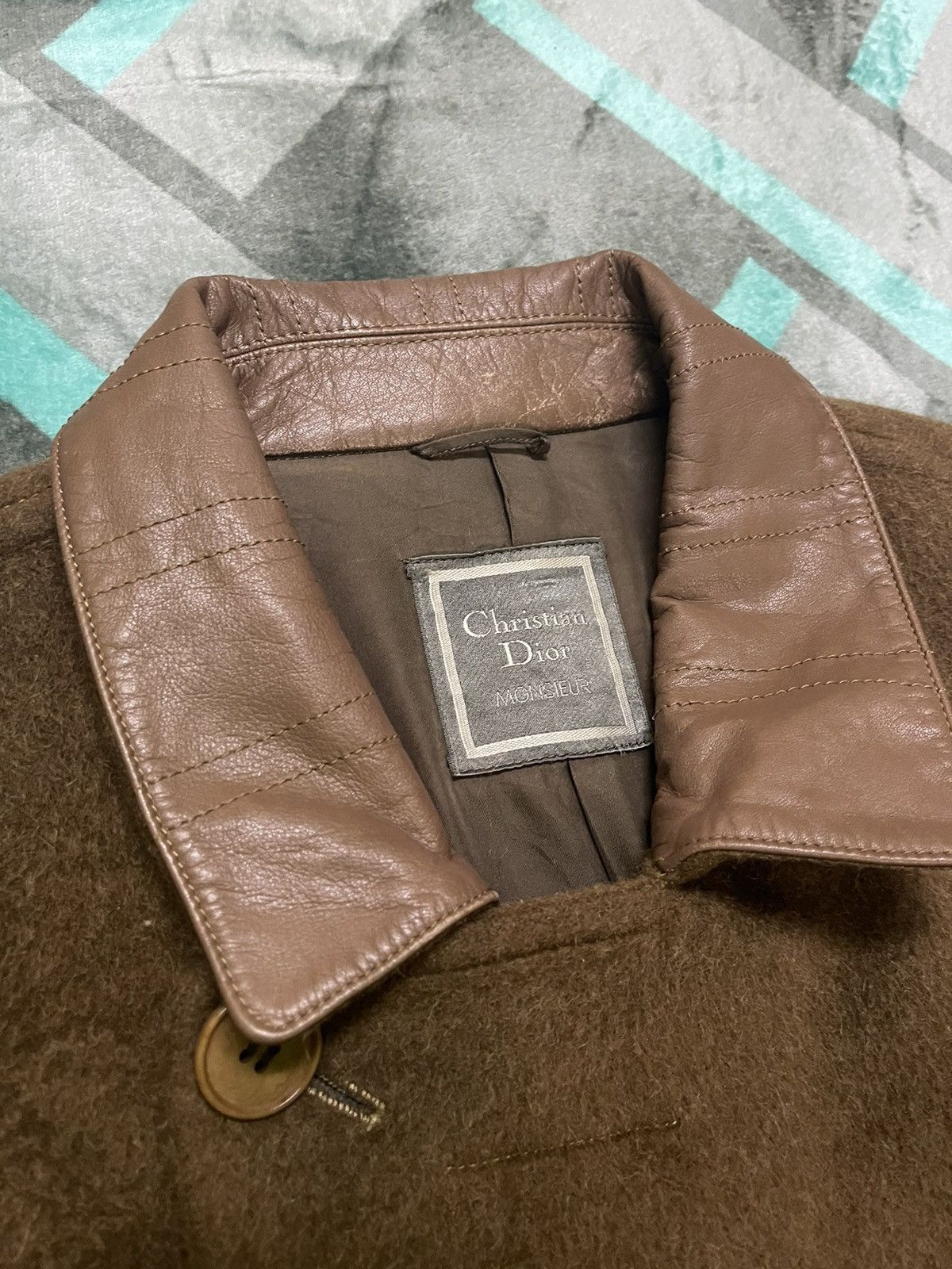 Christian Dior Monsieur VINTAGE CHRISTIAN DIOR MONSIEUR LEATHER COLLAR JACKET Size US M / EU 48-50 / 2 - 12 Thumbnail