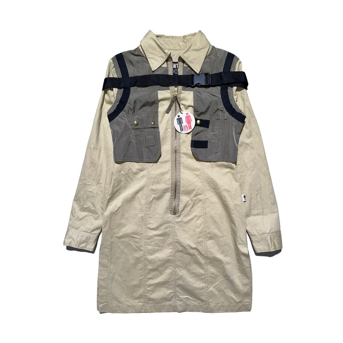 Jean Paul Gaultier A/W 2003 Bondage Parachute Dress (AW03, FW03, Cargo Shirt) Size M / US 6-8 / IT 42-44 - 1 Thumbnail