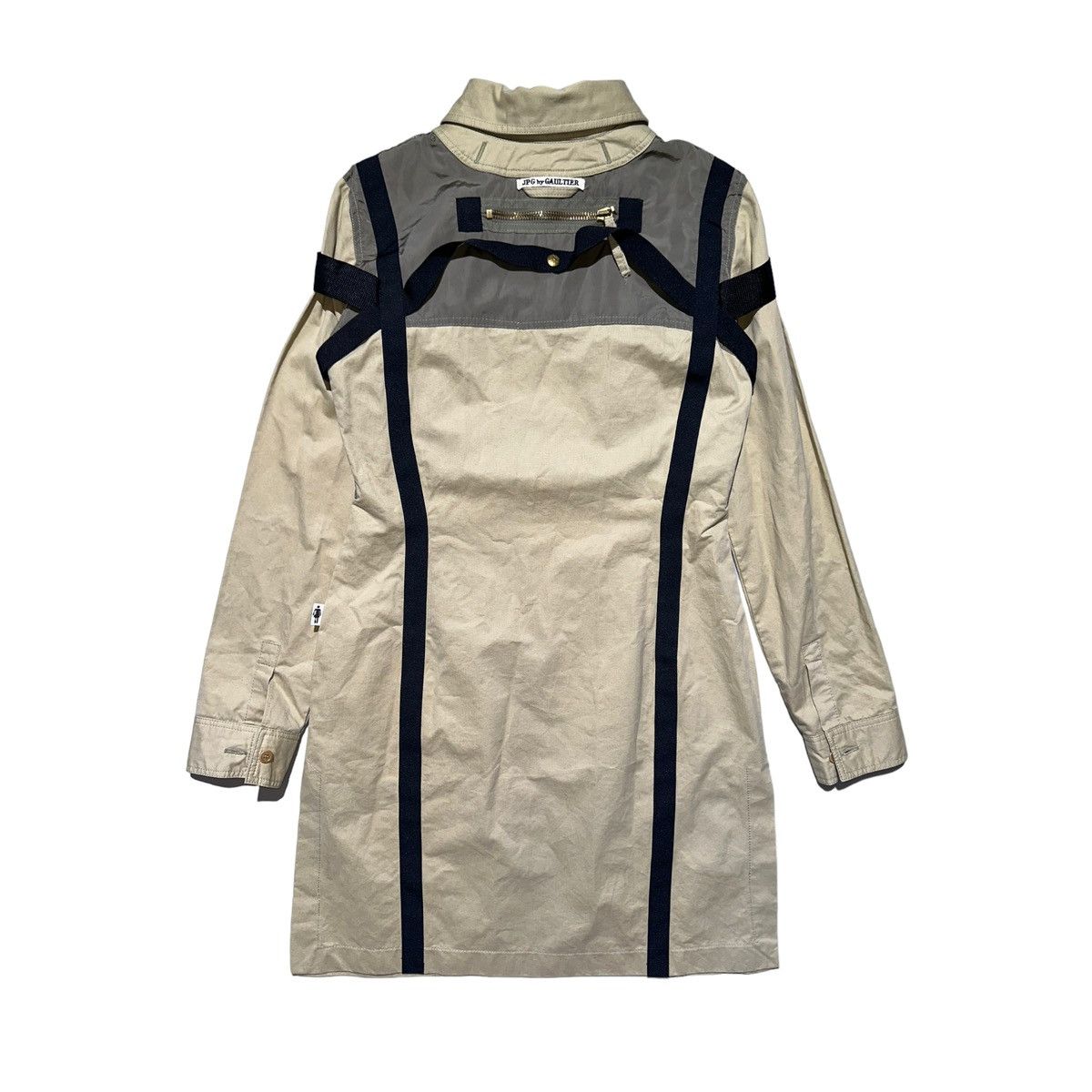 Jean Paul Gaultier A/W 2003 Bondage Parachute Dress (AW03, FW03, Cargo Shirt) Size M / US 6-8 / IT 42-44 - 7 Thumbnail