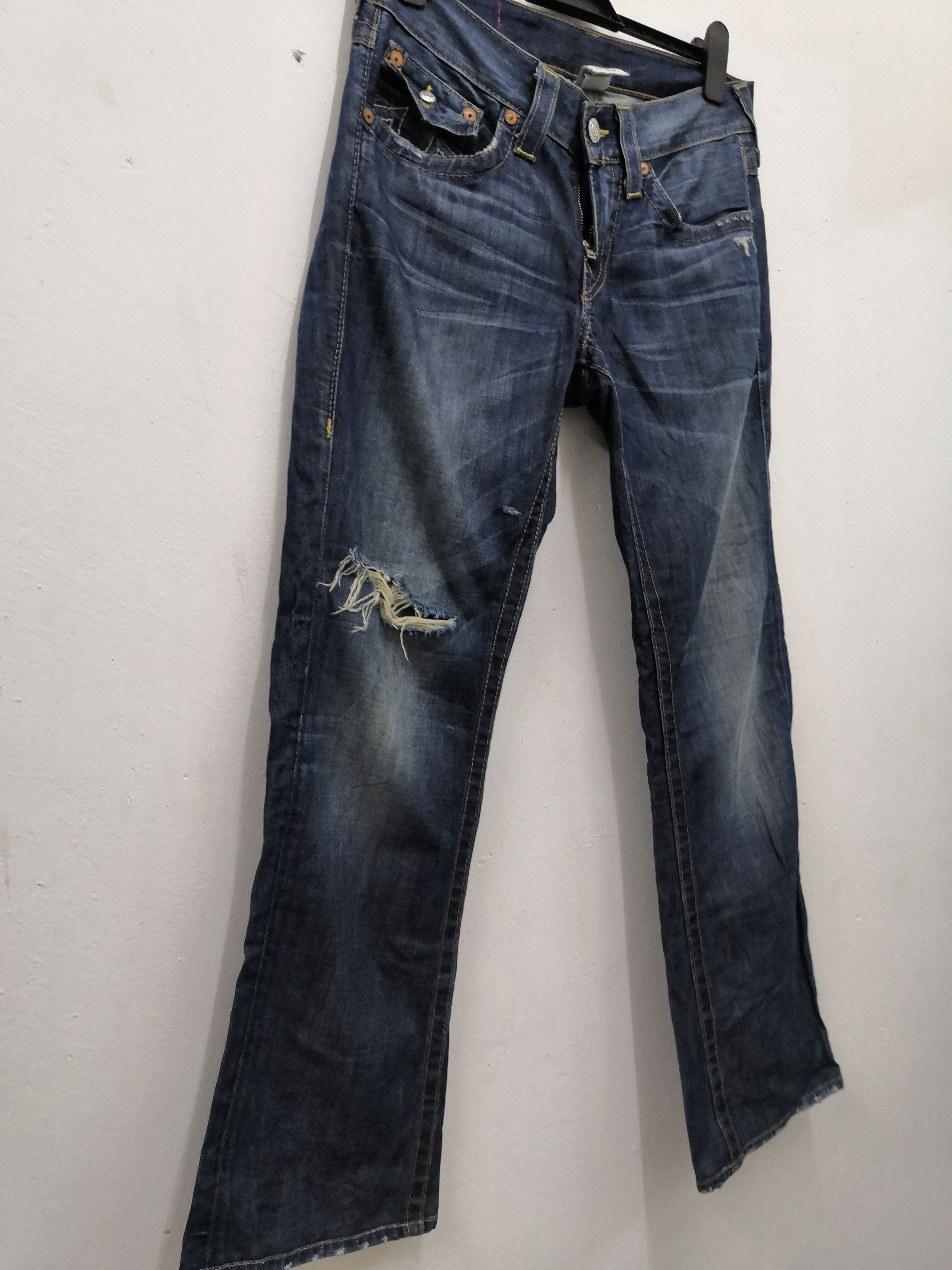 True Religion ✨Need Gone Today ✨True Religion Billy Denim Distressed Jean Size US 34 / EU 50 - 2 Thumbnail
