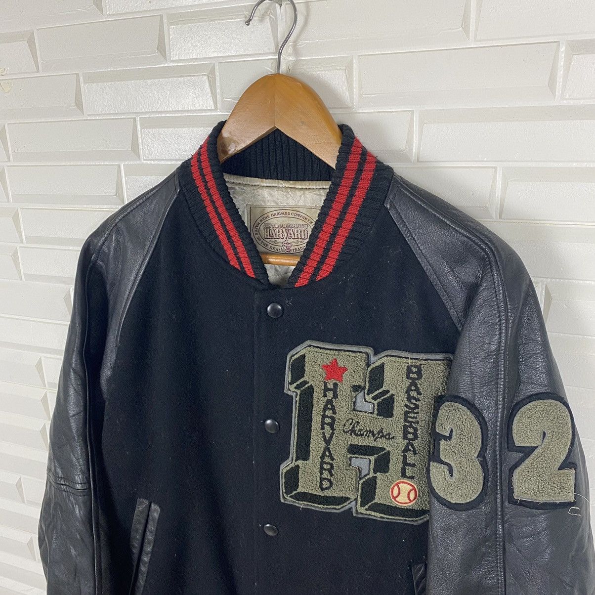 Vintage ✨VINTAGE HARVARD BASEBALL WOOL VARSITY JACKET Size US M / EU 48-50 / 2 - 4 Thumbnail