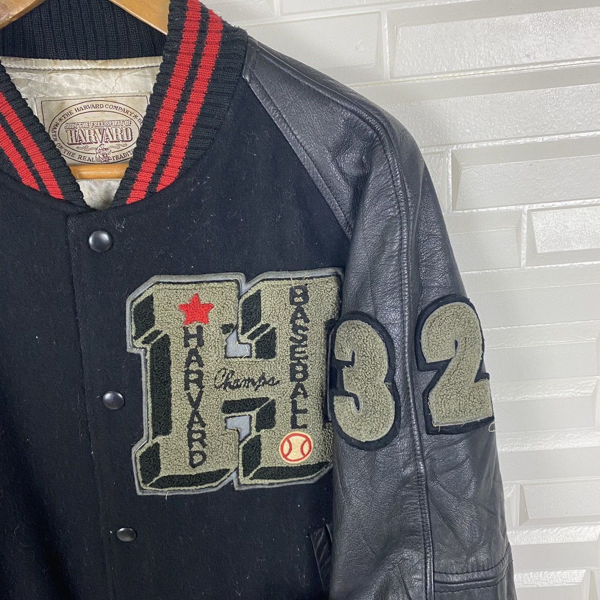 Vintage ✨VINTAGE HARVARD BASEBALL WOOL VARSITY JACKET Size US M / EU 48-50 / 2 - 5 Thumbnail